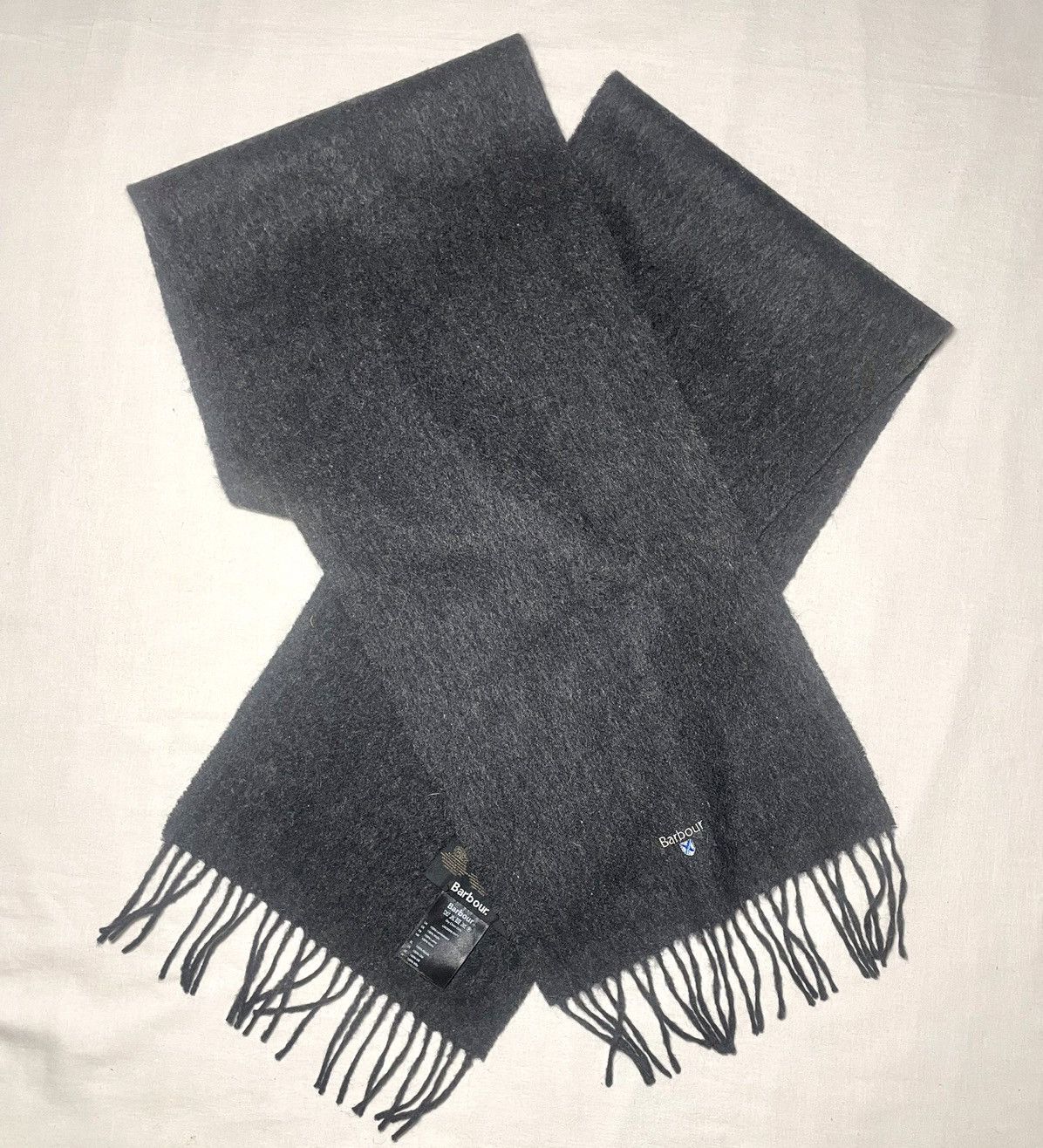 Barbour Barbour grey wool scarf Size ONE SIZE - 5 Thumbnail