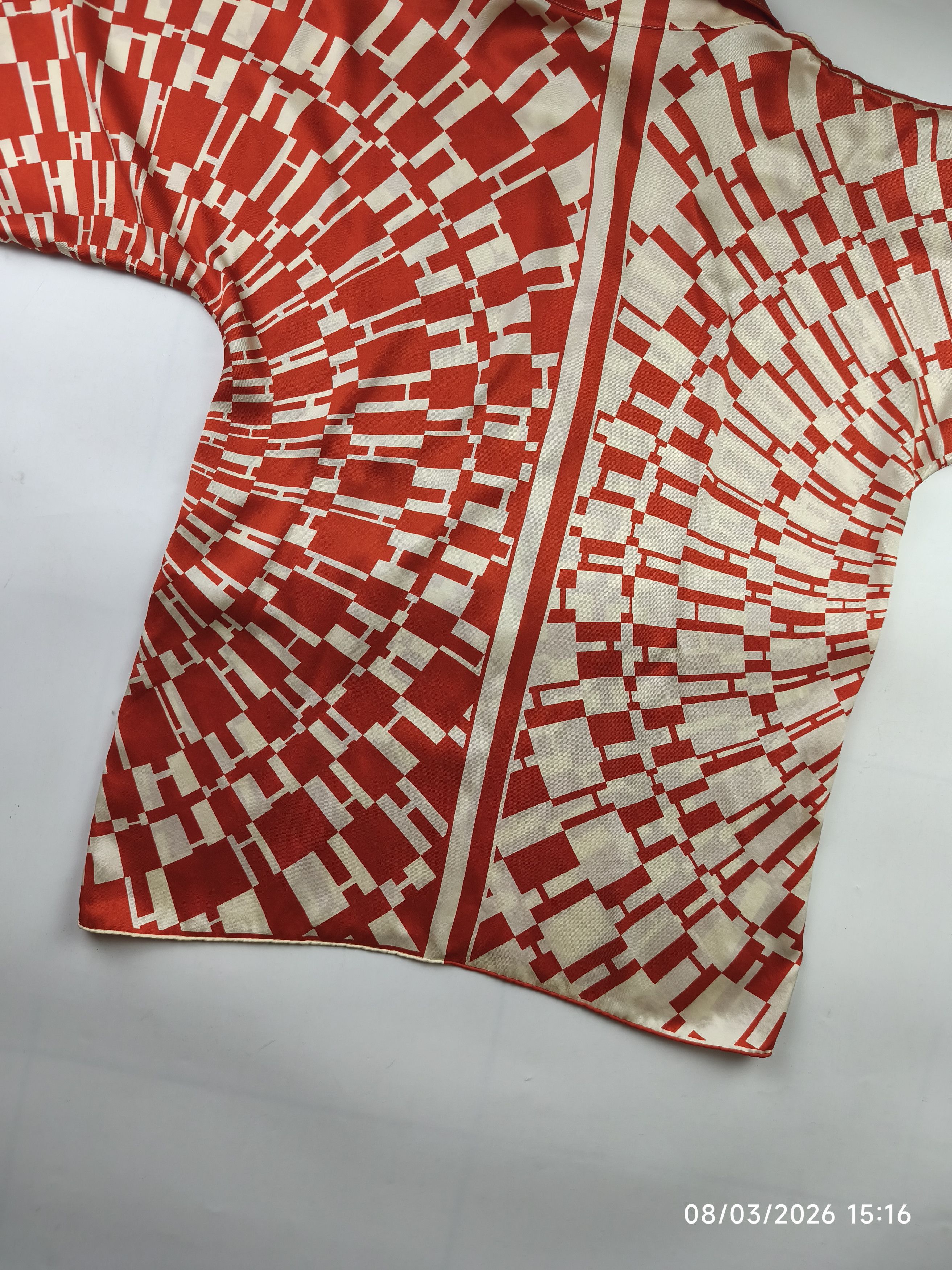 Hermes Hermes gaultier era - op'H - split sleeve - silk button up Size XS / US 0-2 / IT 36-38 - 13 Thumbnail