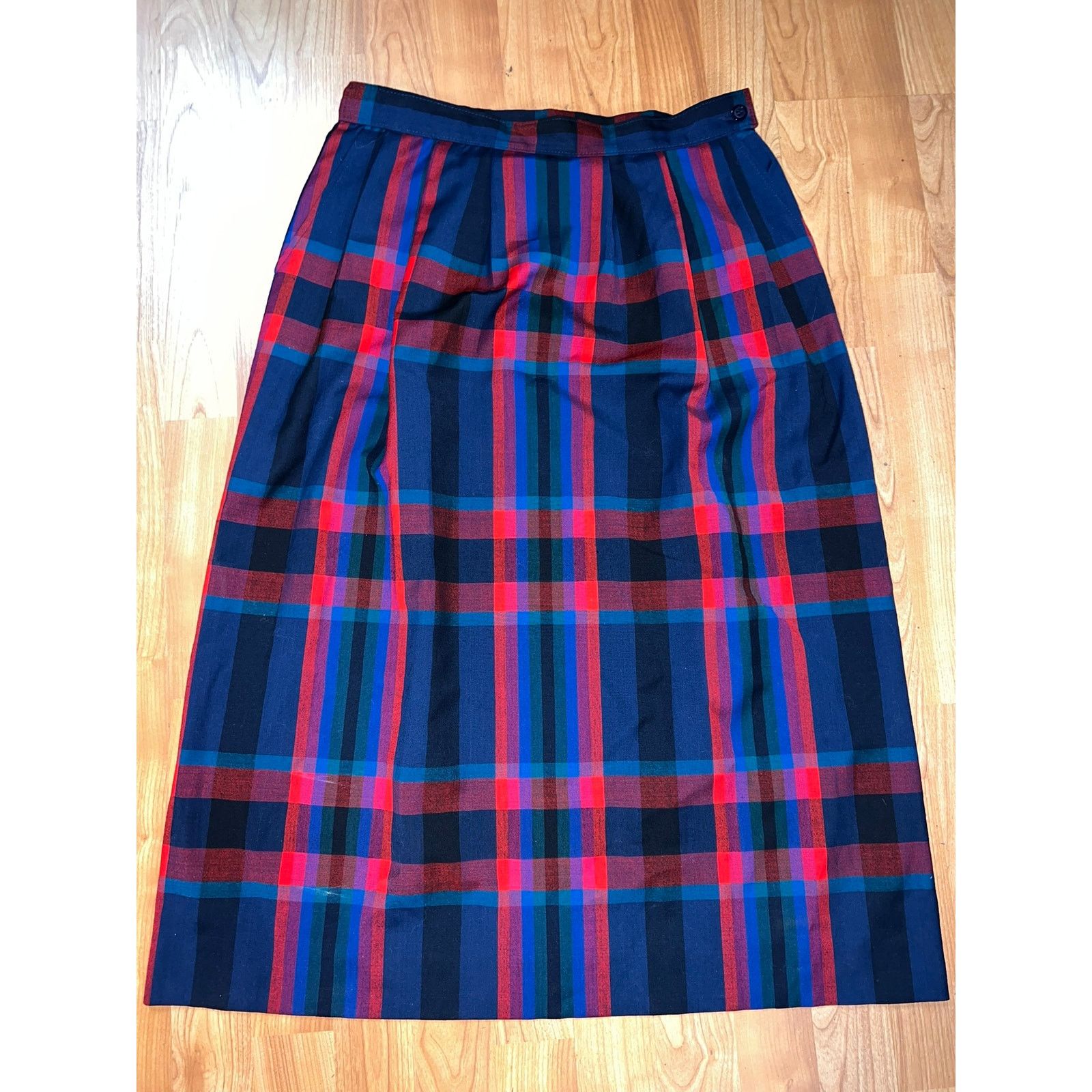 Pendleton Vintage Pendleton Long Skirt USA Made Size 14 Blue VTG 14 Size 30" / US 8 / IT 44 - 1 Thumbnail