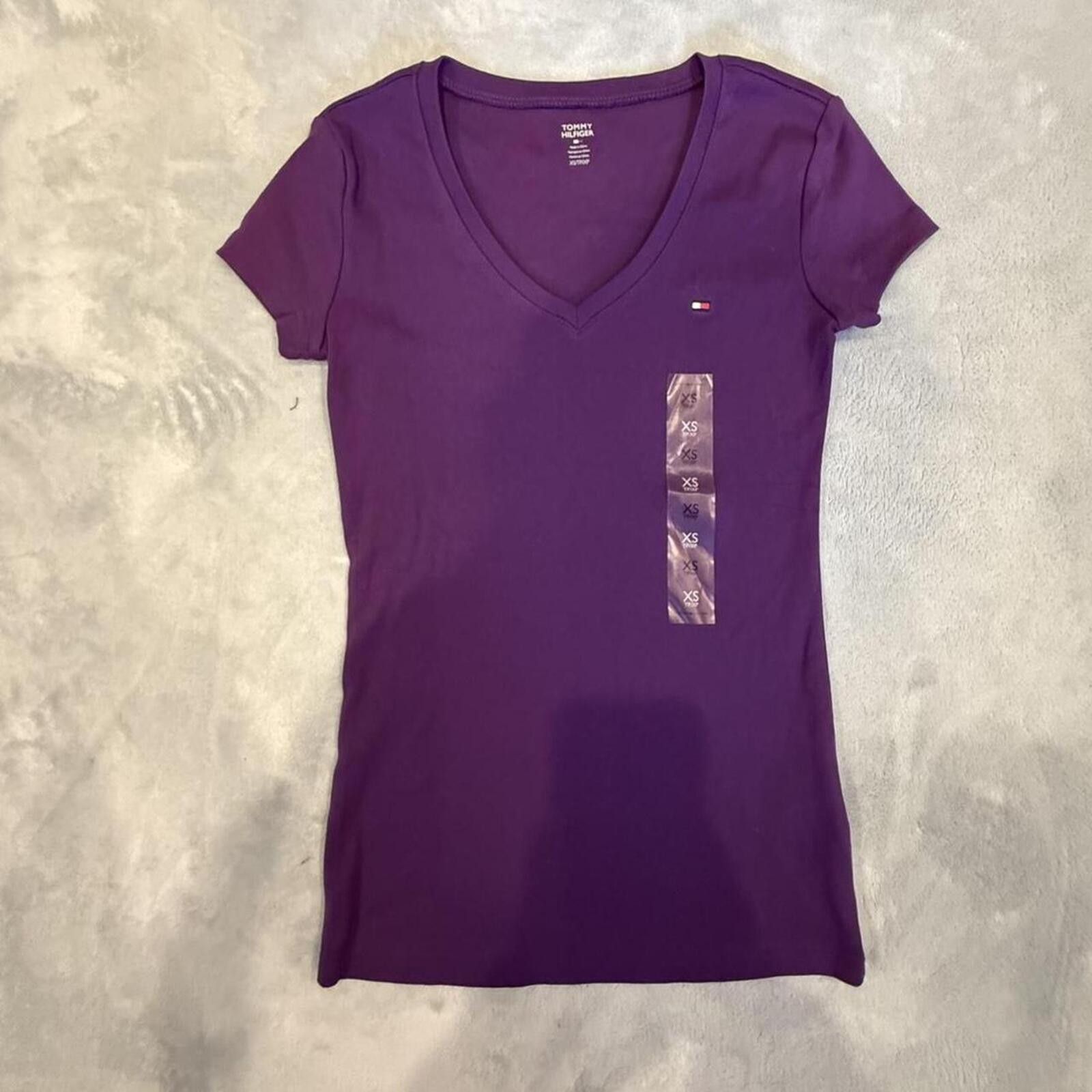 Tommy Hilfiger Tommy Hilfiger Women's Purple Shirt Size XS / US 0-2 / IT 36-38 - 2 Thumbnail