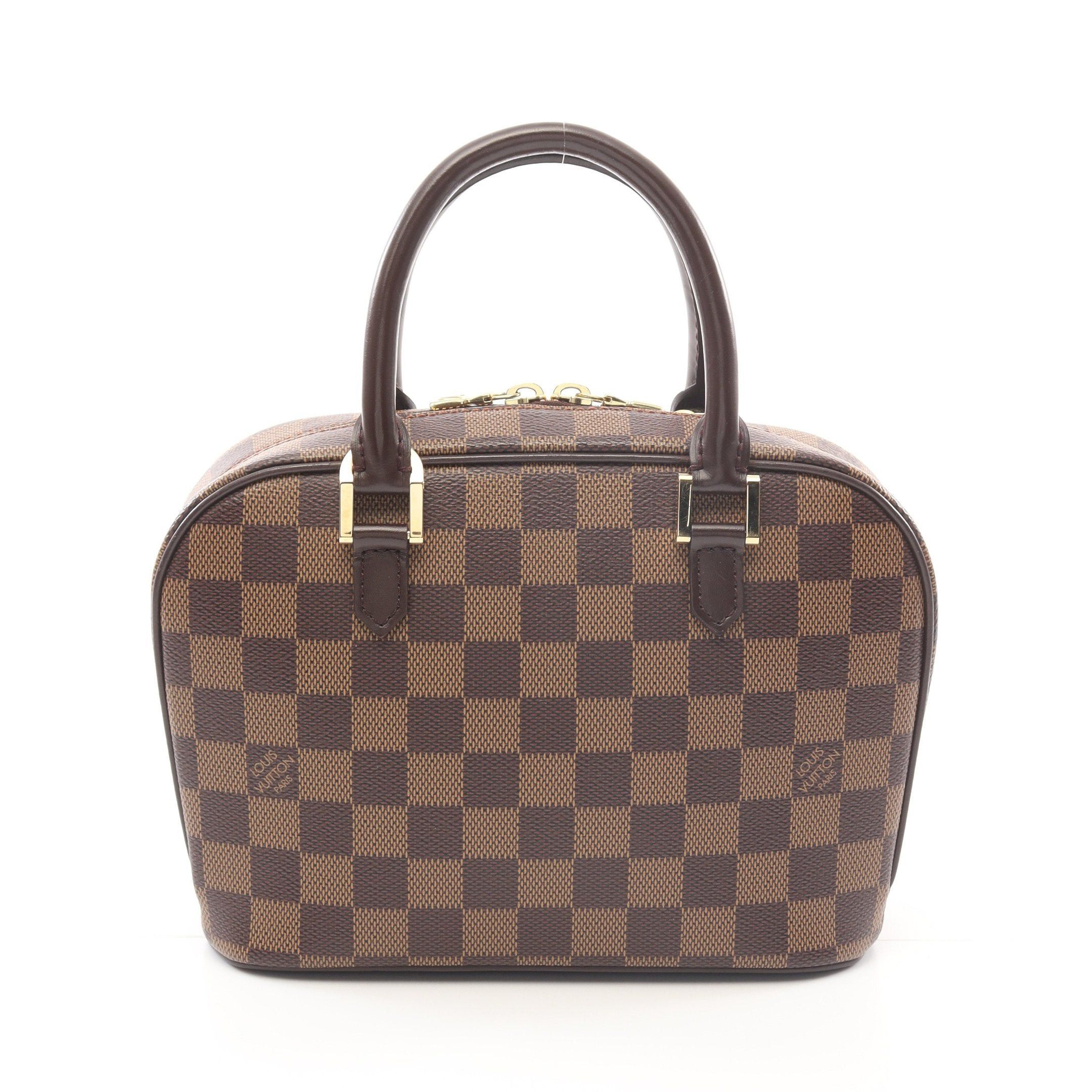 Louis Vuitton Louis Vuitton Saria Mini Damier Ebene Handbag Leather Brown Size ONE SIZE - 1 Thumbnail