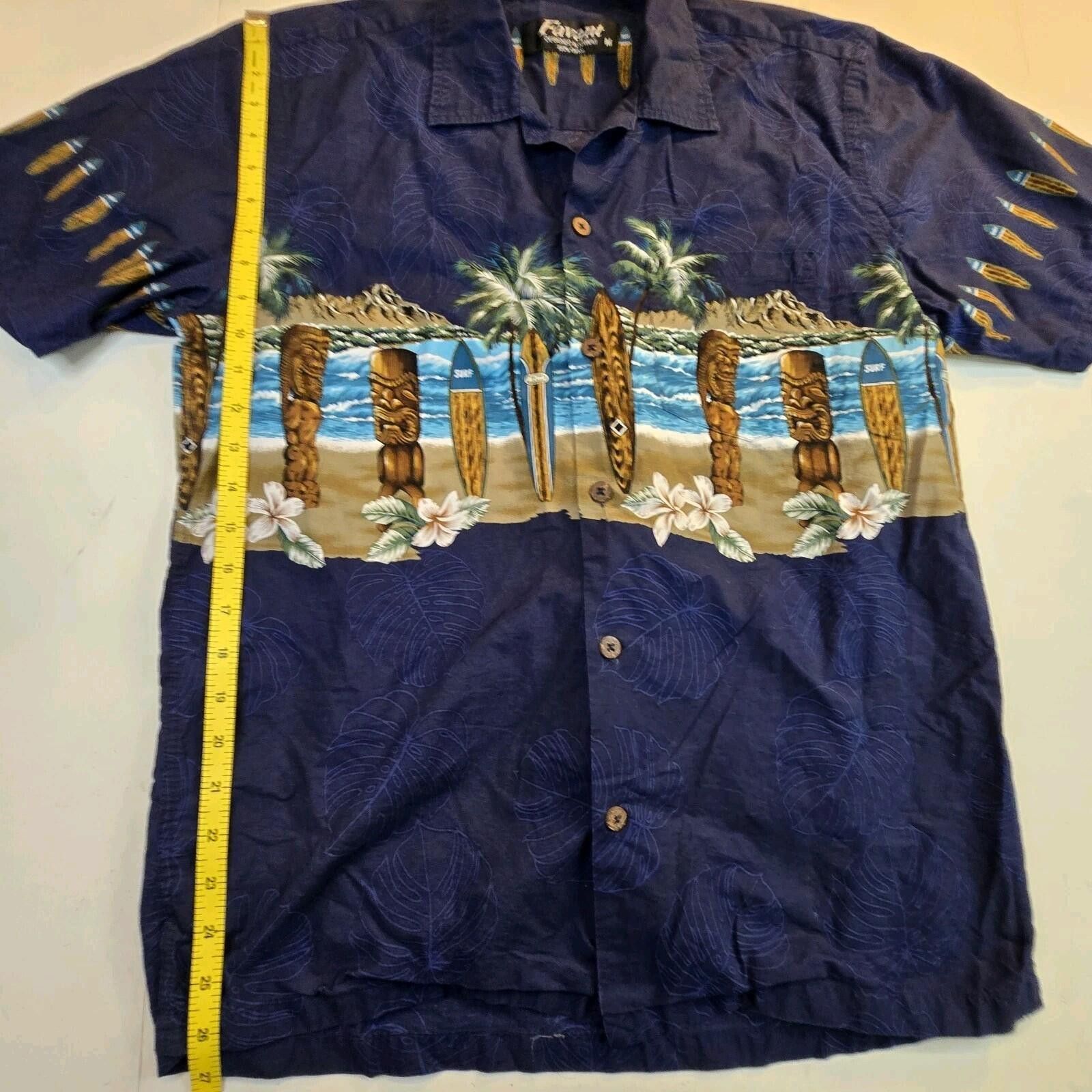 Other Favant Hawaiian Shirt Palm Tree and Tiki Print Size M Medium Size US M / EU 48-50 / 2 - 8 Thumbnail