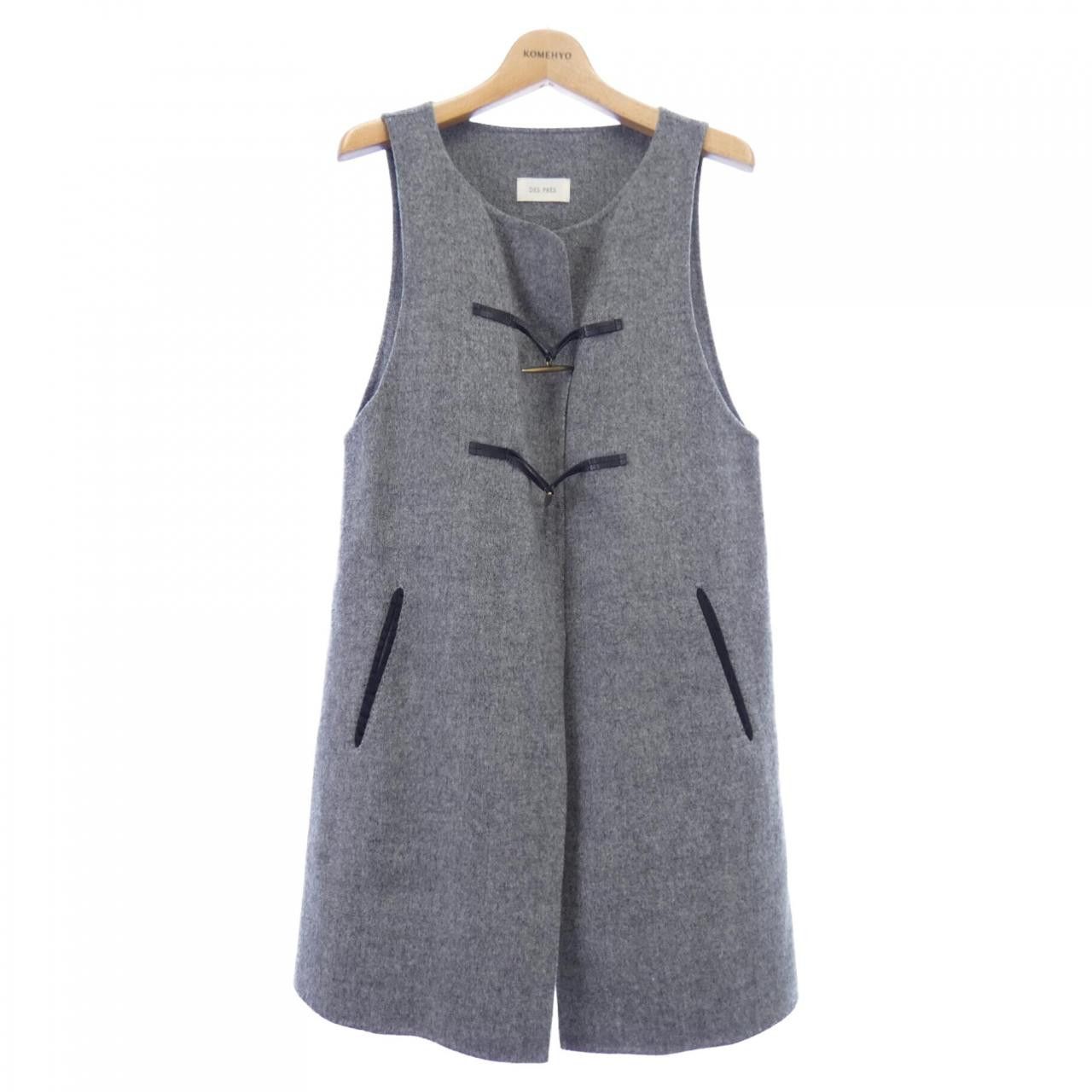 Other DES PRES Cashmere Blend Long Vest Textile Outerwear 22-07-44-07209 DUTY FREE for USA