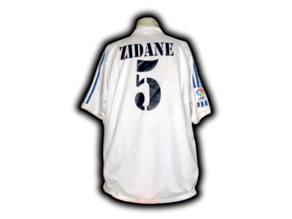 Maillot Real Madrid Extérieur 2002/2003 - Noir - Zidane #5 - Taille M - NEUF