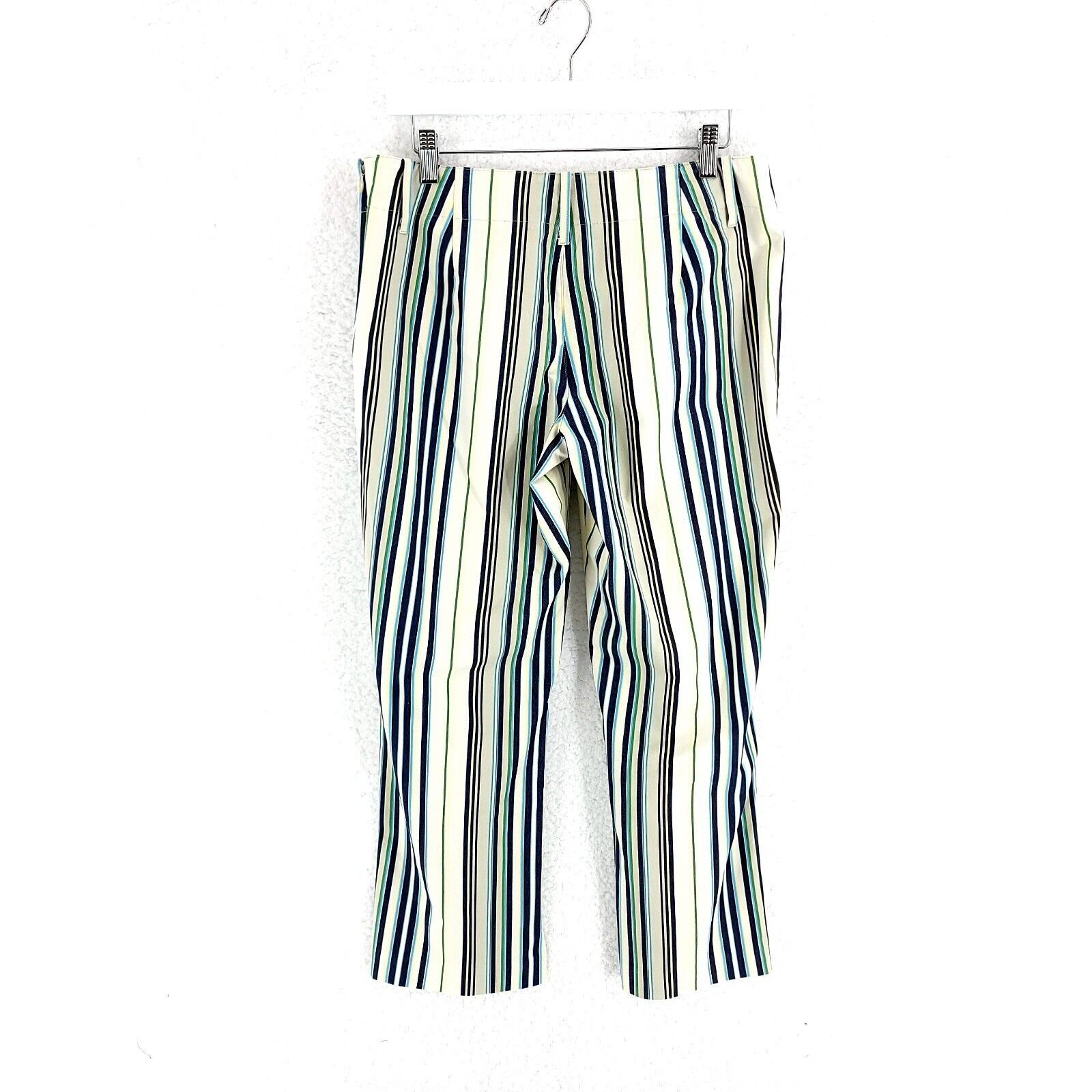 Express Express Stretch Cream Multi-Colored Mid Rise Dress Pants Siz Size 32" / US 10 / IT 46 - 4 Thumbnail