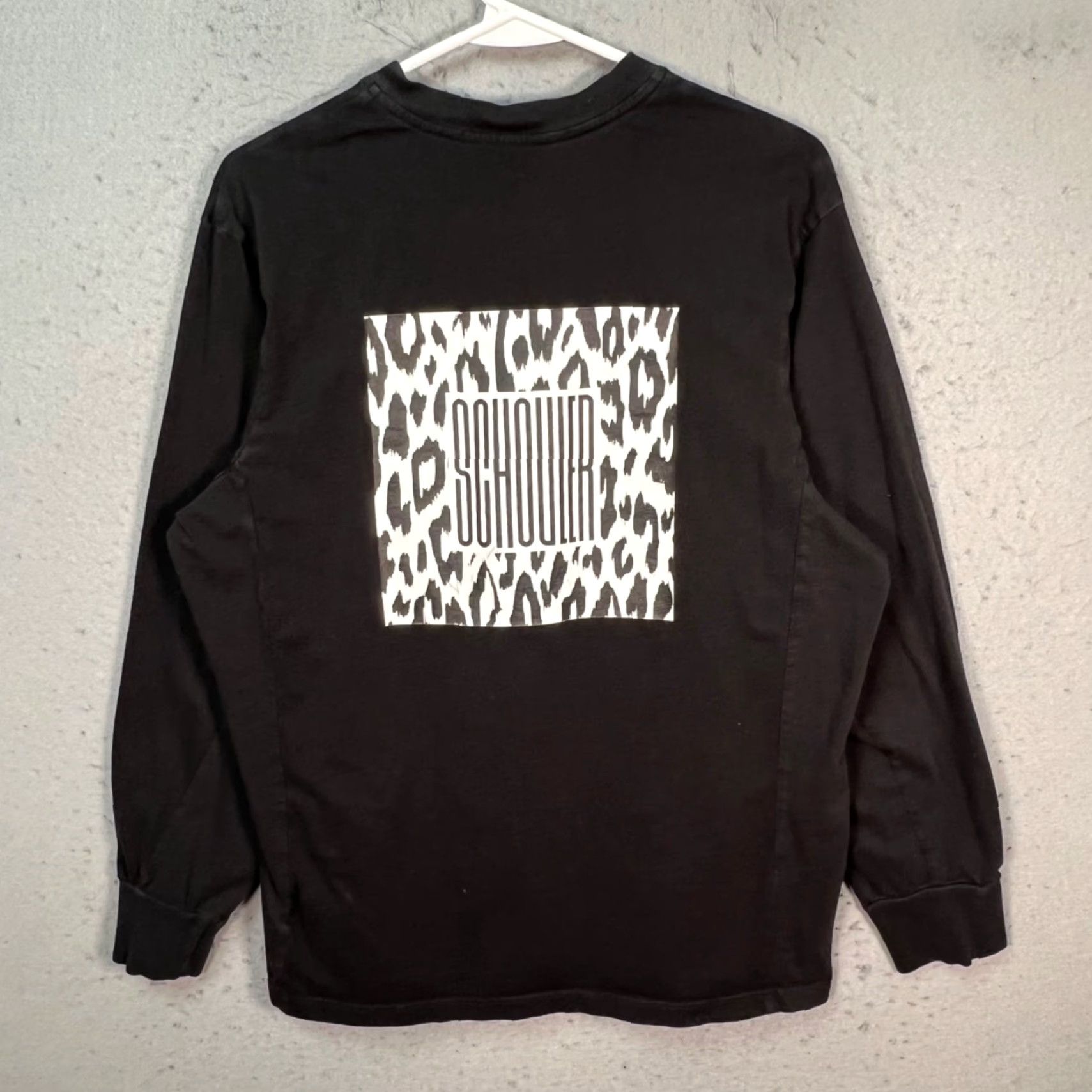 Proenza Schouler Proenza Schouler Mens Size Medium Graphic Long Sleeve T-Shirt Black Size M / US 6-8 / IT 42-44 - 2 Thumbnail