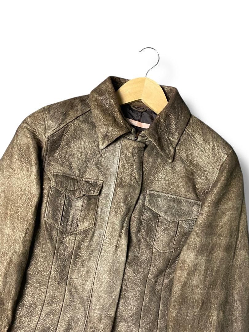 Japanese Brand DeDanae Japanese Brand Crop Leather Jacket (137) Size US XXS / EU 40 - 8 Thumbnail