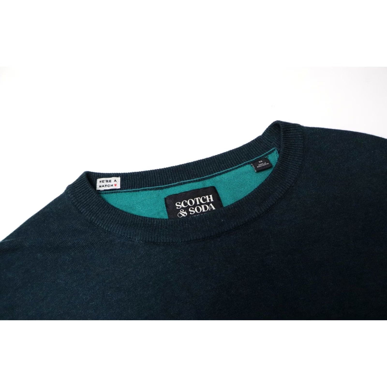 Scotch & Soda SCOTCH & SODA Jumper Mens MEDIUM Pullover Long Sleeve Knitted Crew Neck Green Modern Knit Sweater Mens Size US M / EU 48-50 / 2 - 4 Thumbnail