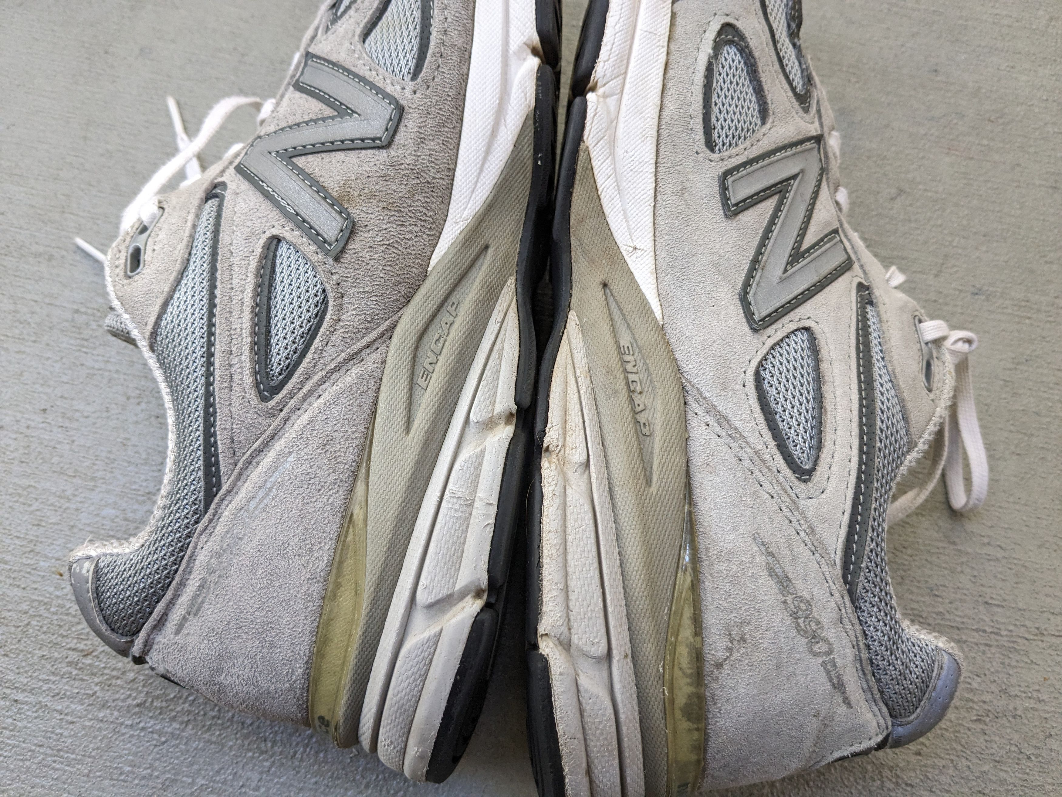 New Balance New Balance 990V4 12 D Gray Suede Castlerock M990GL4 Size US 12 / EU 45 - 13 Thumbnail