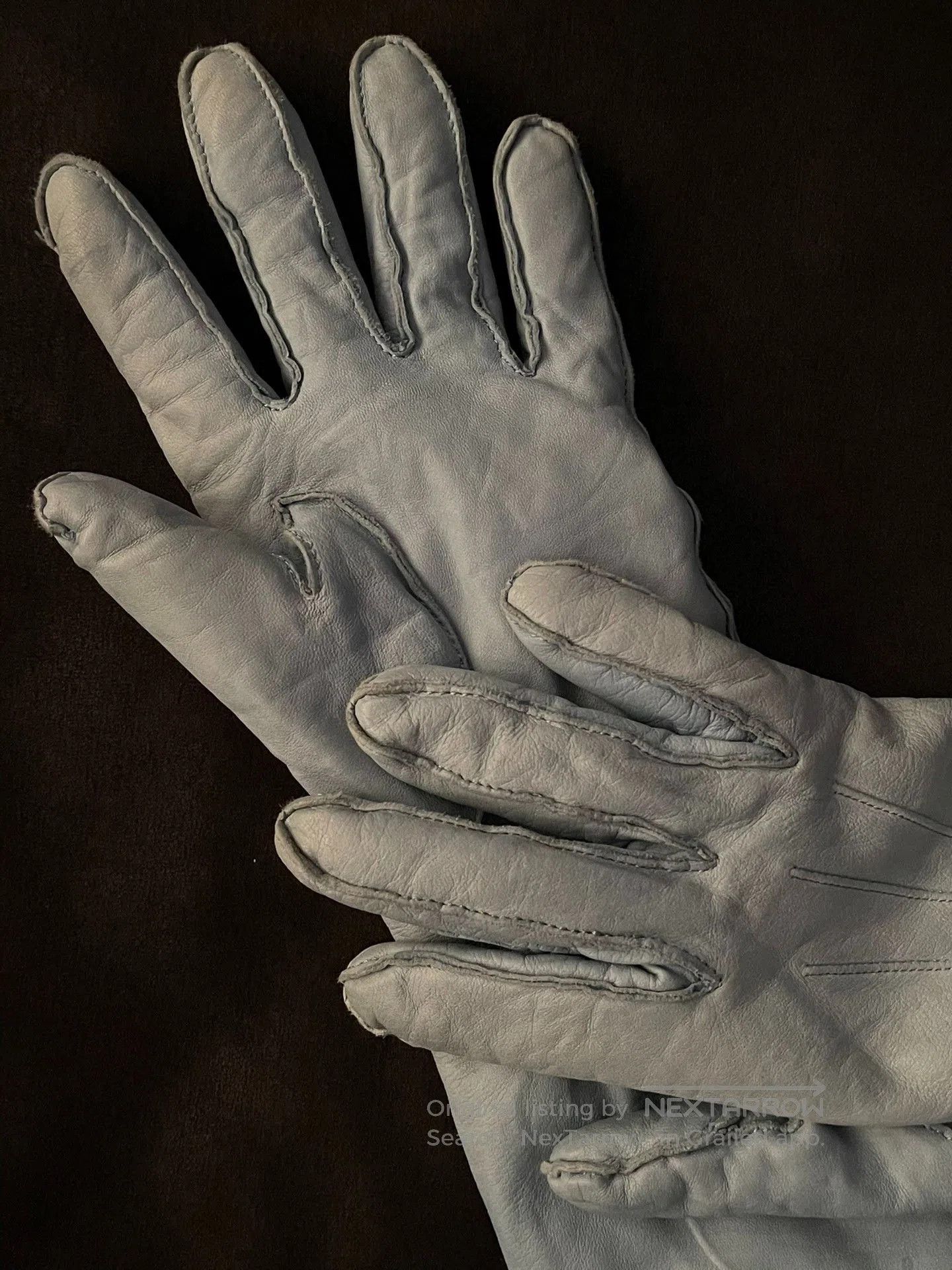 Ann Demeulemeester Ann Demeulemeester Unisex Leather Gloves. Size ONE SIZE - 4 Thumbnail