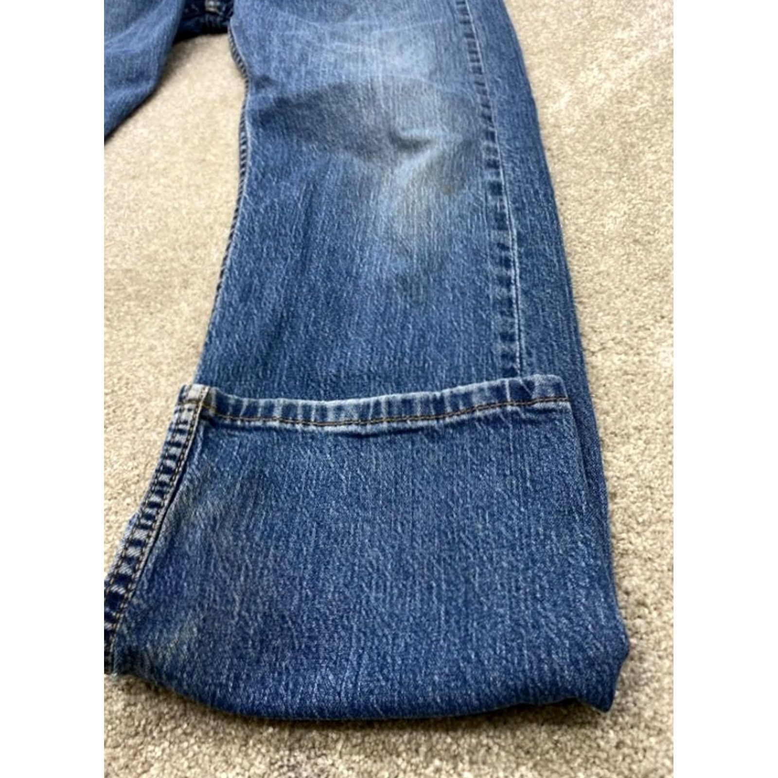 Levi's VINTAGE Levi's 501 Jeans Mens 36x32 Blue Denim Button Fly Straight 4605 Jeans Mens Size US 36 / EU 52 - 3 Thumbnail