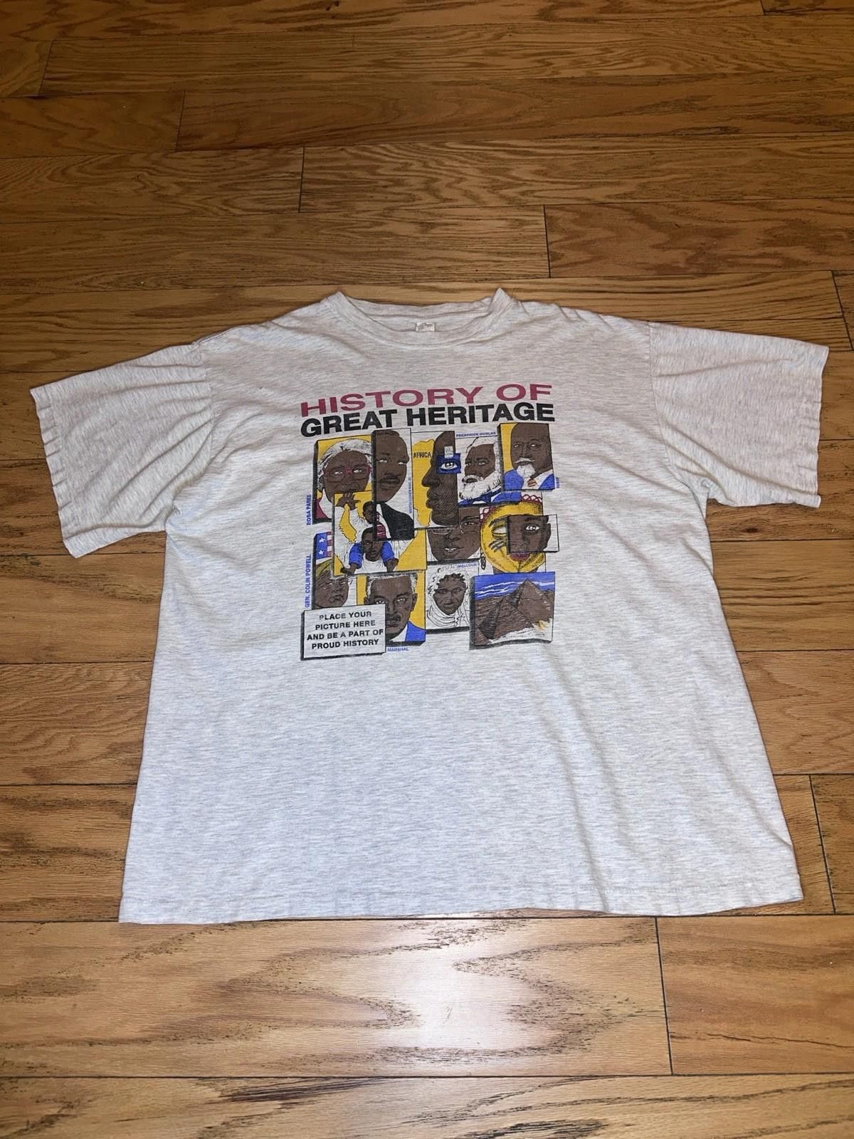 Designer Vintage Black History Mens tshirt 2XL Malcolm X MLK HBCU Size US XXL / EU 58 / 5 - 1 Thumbnail