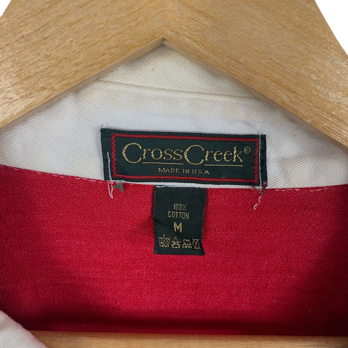 Vintage Vintage 90’ CROSS CREEK Made In USA Rugby Polo Tee Shirt Size US L / EU 52-54 / 3 - 3 Thumbnail