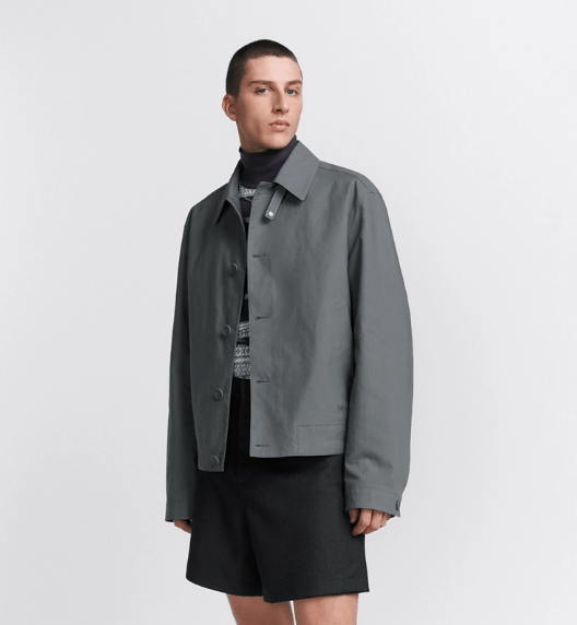 Dior o1w1db10525 493C40 Blouson Jacket in Gray Size US M / EU 48-50 / 2 - 4 Thumbnail