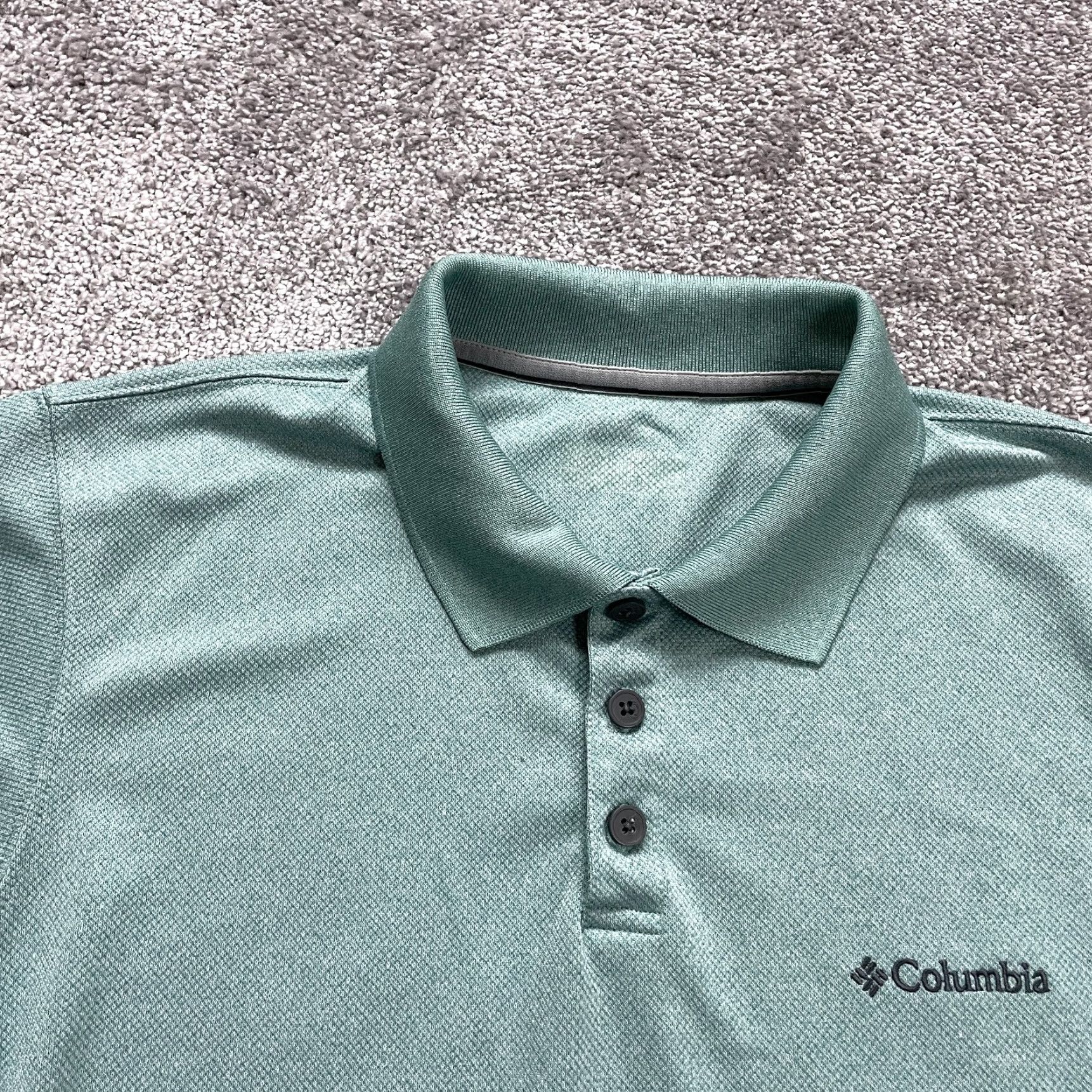 Vintage Columbia Polo Shirt Mens Medium Green Collared Short Sleeve Active Golf Rugby Shirt Regular Size Classic Fit Baseball Style Size US M / EU 48-50 / 2 - 3 Thumbnail