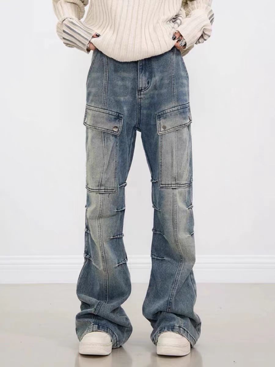 Japanese Brand × Vintage Light Blue High Street Vintage Loose Jeans Size US 32 / EU 48 - 3 Thumbnail