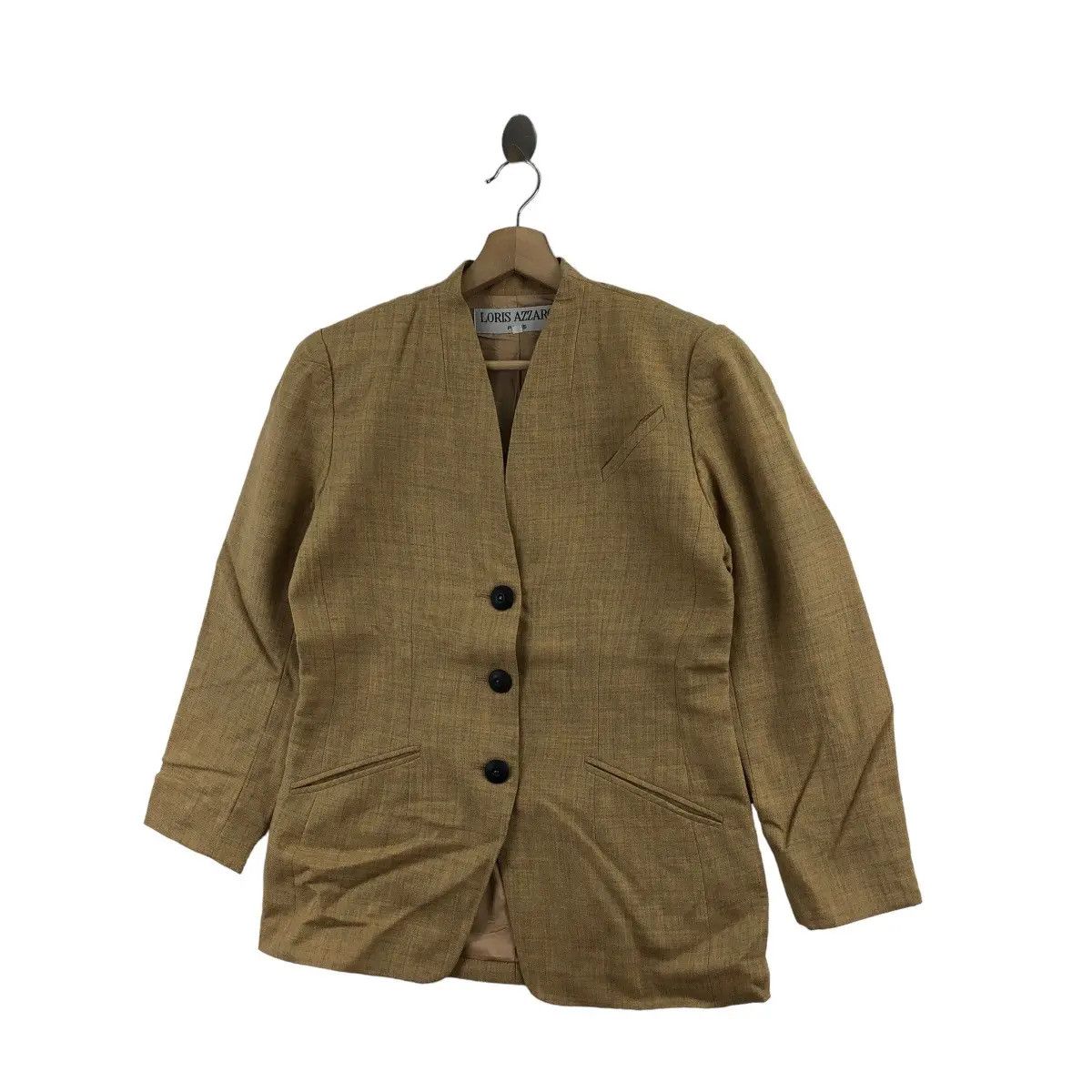 Vintage Vintage 90’ LORIS AZZARO PARIS Collection Tweed Jacket Coat Size S / US 4 / IT 40 - 4 Thumbnail