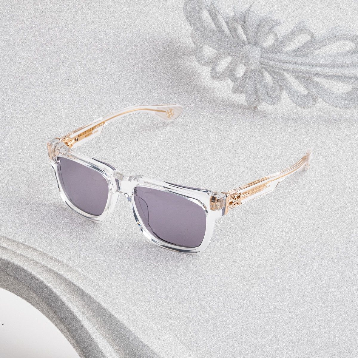 Chrome Hearts CHROME HEARTS BOX-OFFICER CRYSTAL SUNGLASSES Size ONE SIZE - 2 Thumbnail