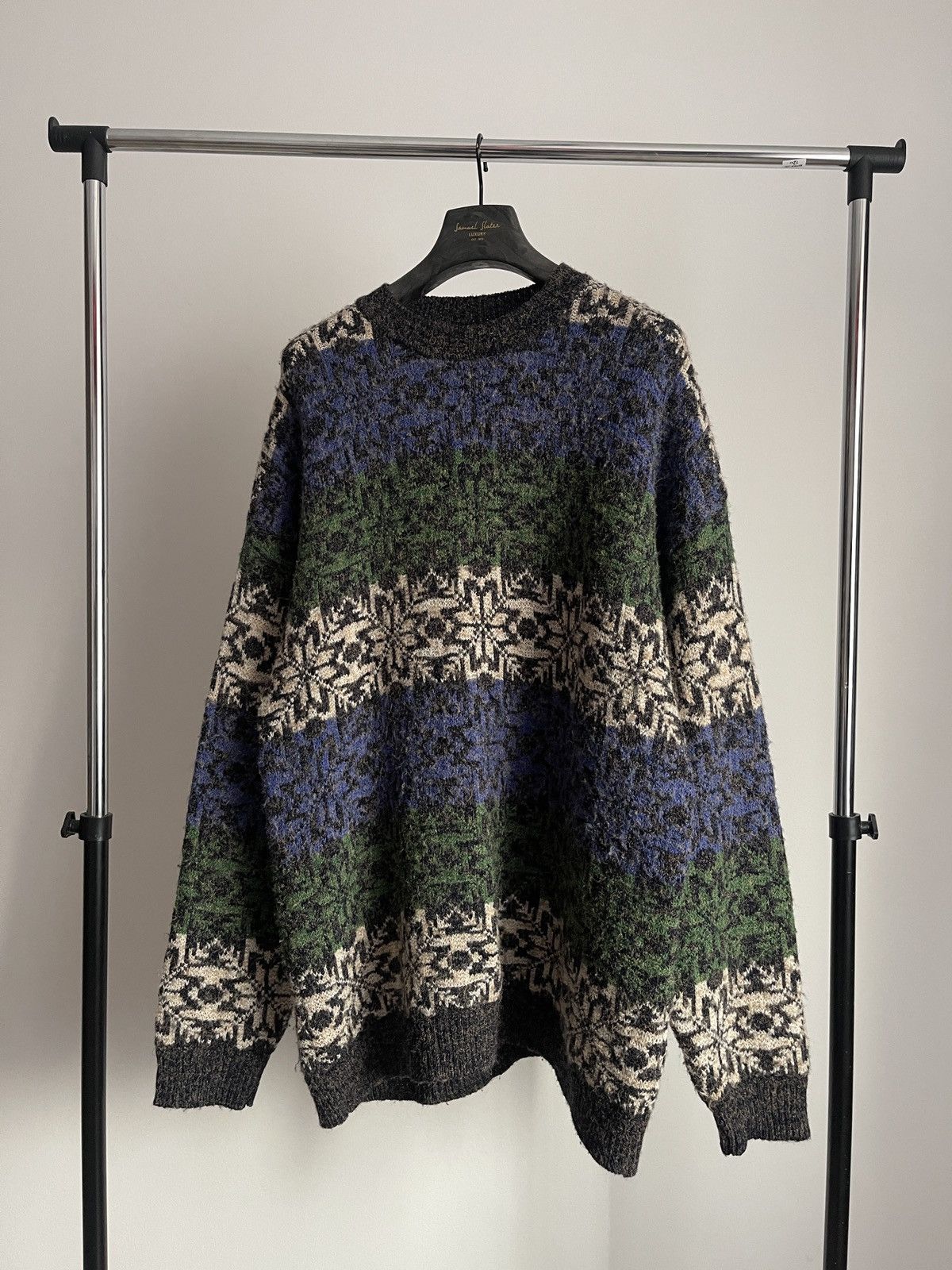 Vintage Vintage Rare Patterned Knit Sweater Barisal Alpaca Wool XL Size US XL / EU 56 / 4 - 2 Thumbnail