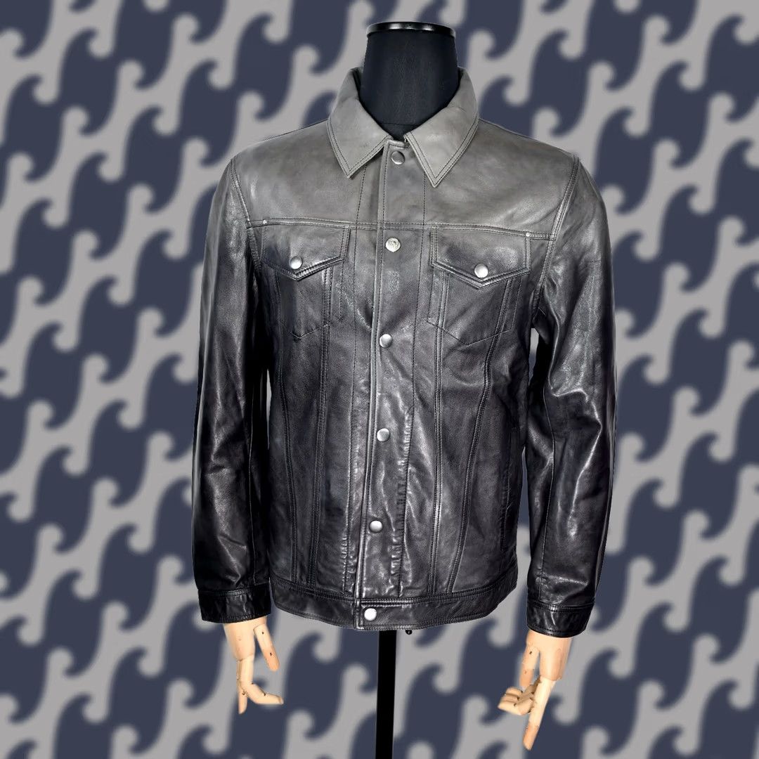 Diesel Diesel L-Nhill Sheepskin Jacket Mens M Leather Multicolor Biker Warm Winter Fall Spring 100% Leather New Casual Coat Shirt/Coat Size US M / EU 48-50 / 2 - 1 Thumbnail