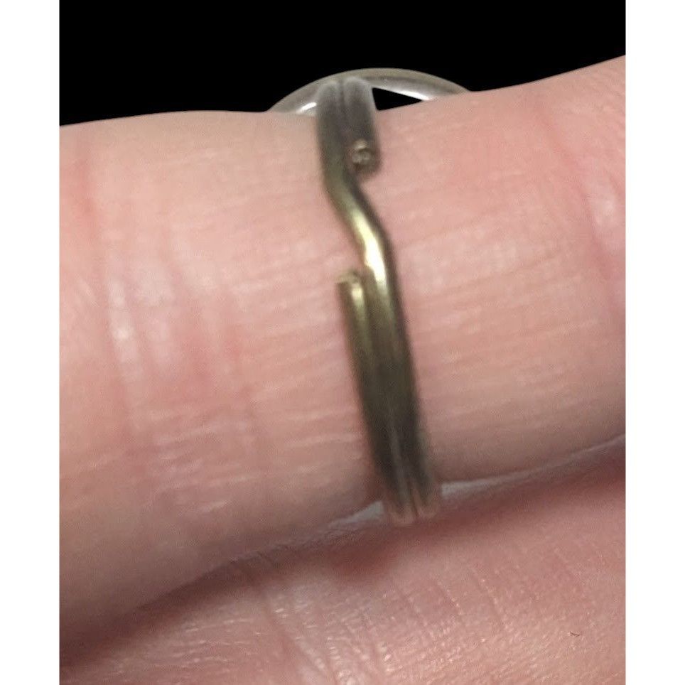 Other Handmade Upcycled Clear Textured Button Ring Size 6 Size ONE SIZE - 13 Thumbnail