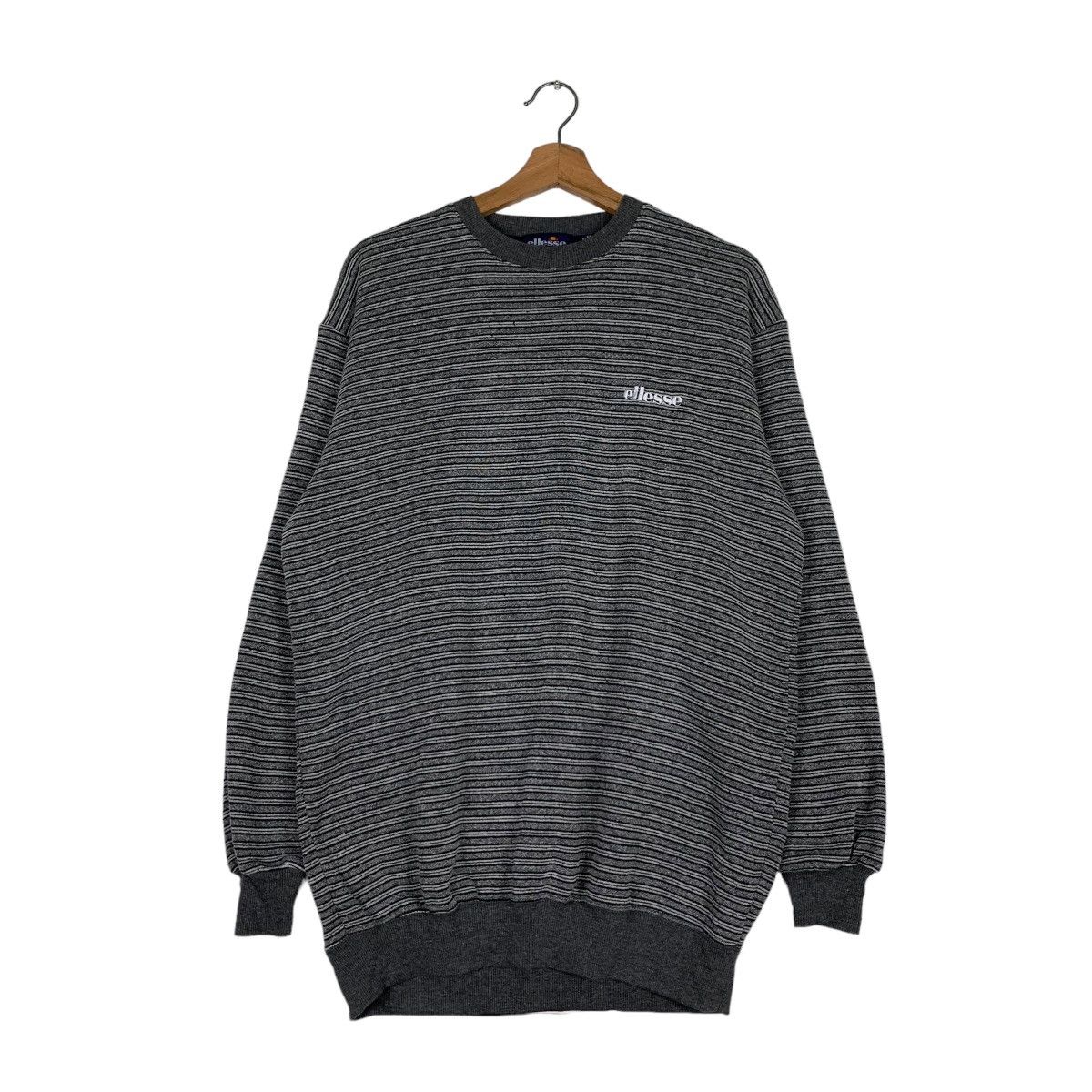 Ellesse ELLESSE Striped Crewneck Sweatshirts #0816-C37 Size US M / EU 48-50 / 2 - 1 Thumbnail