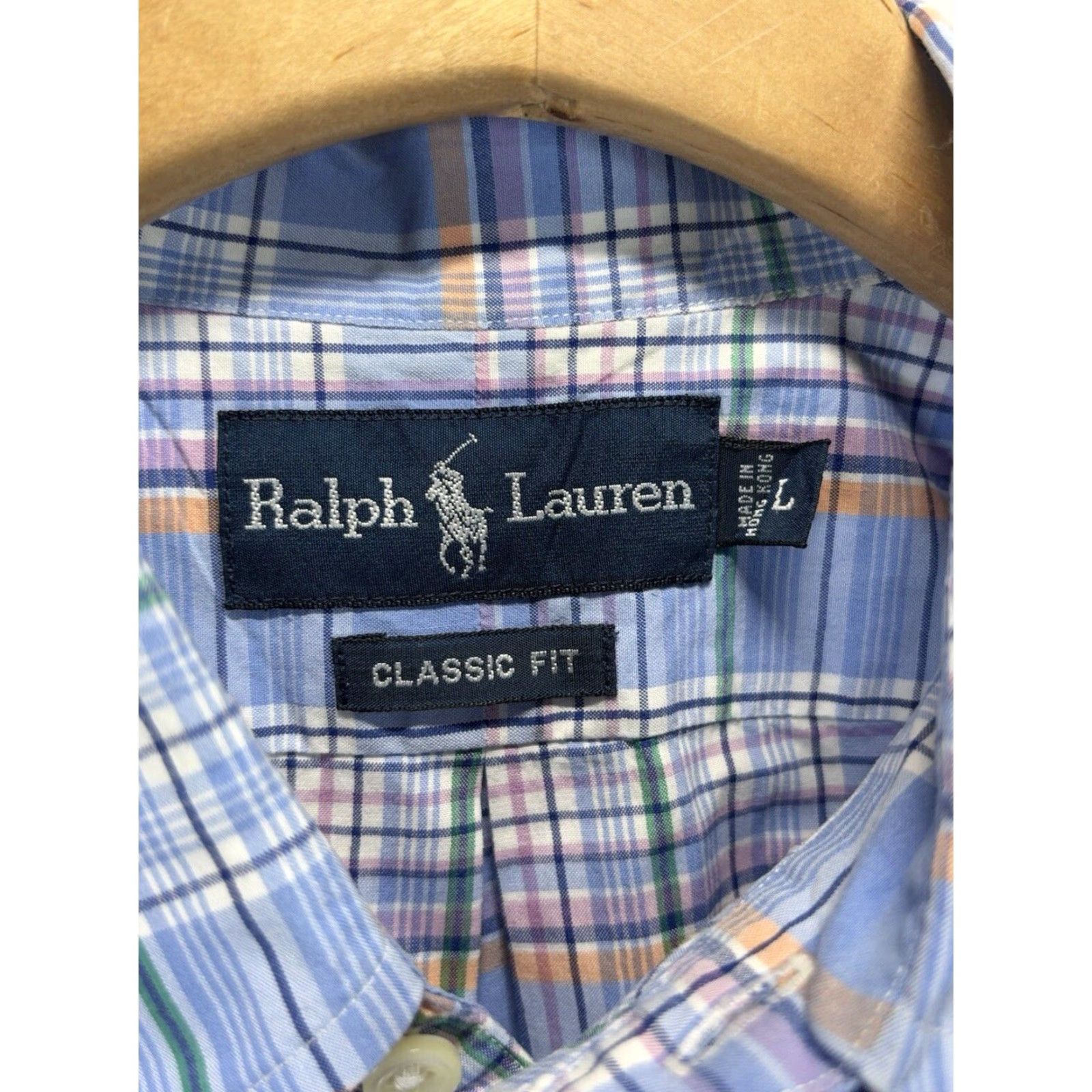 Ralph Lauren Ralph Lauren Classic Button Down Plaid Shirt Large Mens Pastel Multicolor Short Sleeve Spring Size US L / EU 52-54 / 3 - 4 Thumbnail