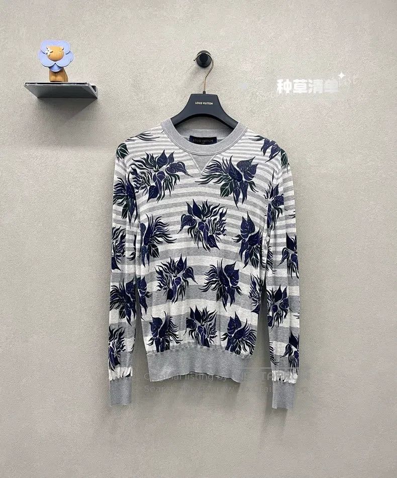 Other Louis Vuitton Striped floral sweater Size US S / EU 44-46 / 1 - 1 Thumbnail