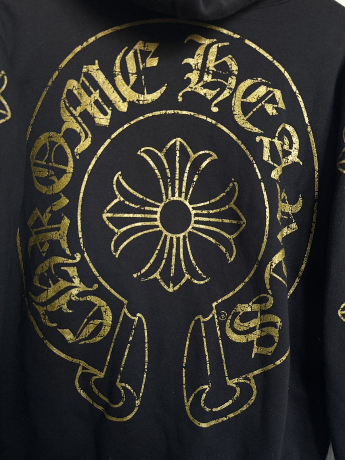Chrome Hearts Chrome Hearts Gold Horse Shoe Cross Dagger Thermal Hoodie Size US M / EU 48-50 / 2 - 3 Thumbnail