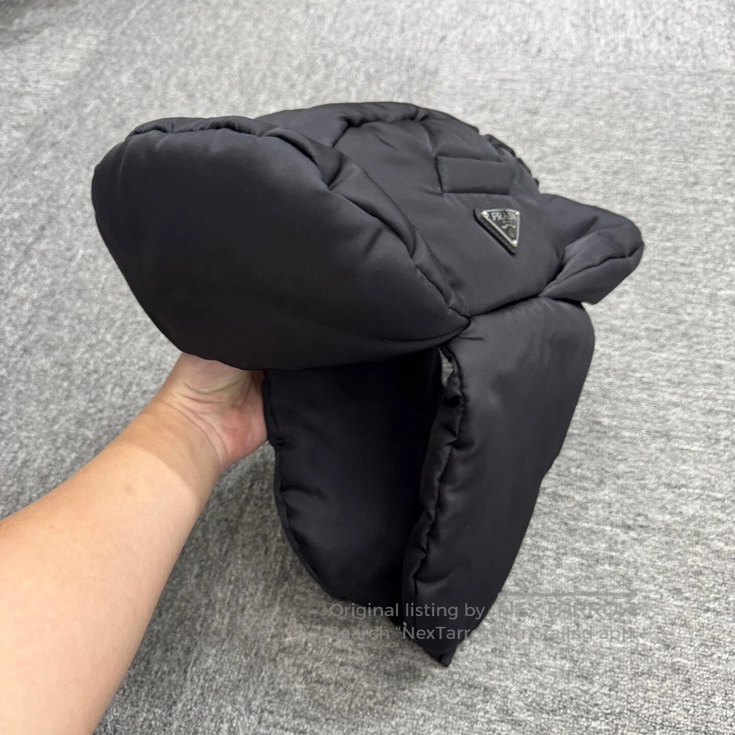 Prada Prada Logo: Nylon Lei Feng Hat| Size ONE SIZE - 4 Thumbnail