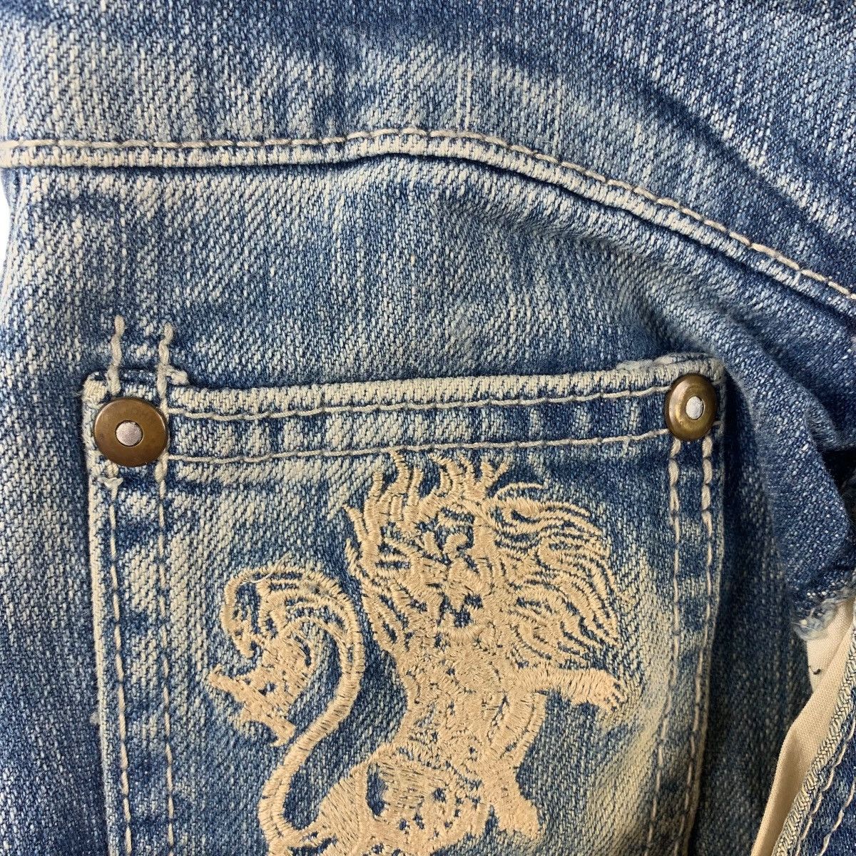 Sean John × Vintage Vintage SEAN JOHN dragon embroidery sukajan design jeans Size US 34 / EU 50 - 7 Thumbnail