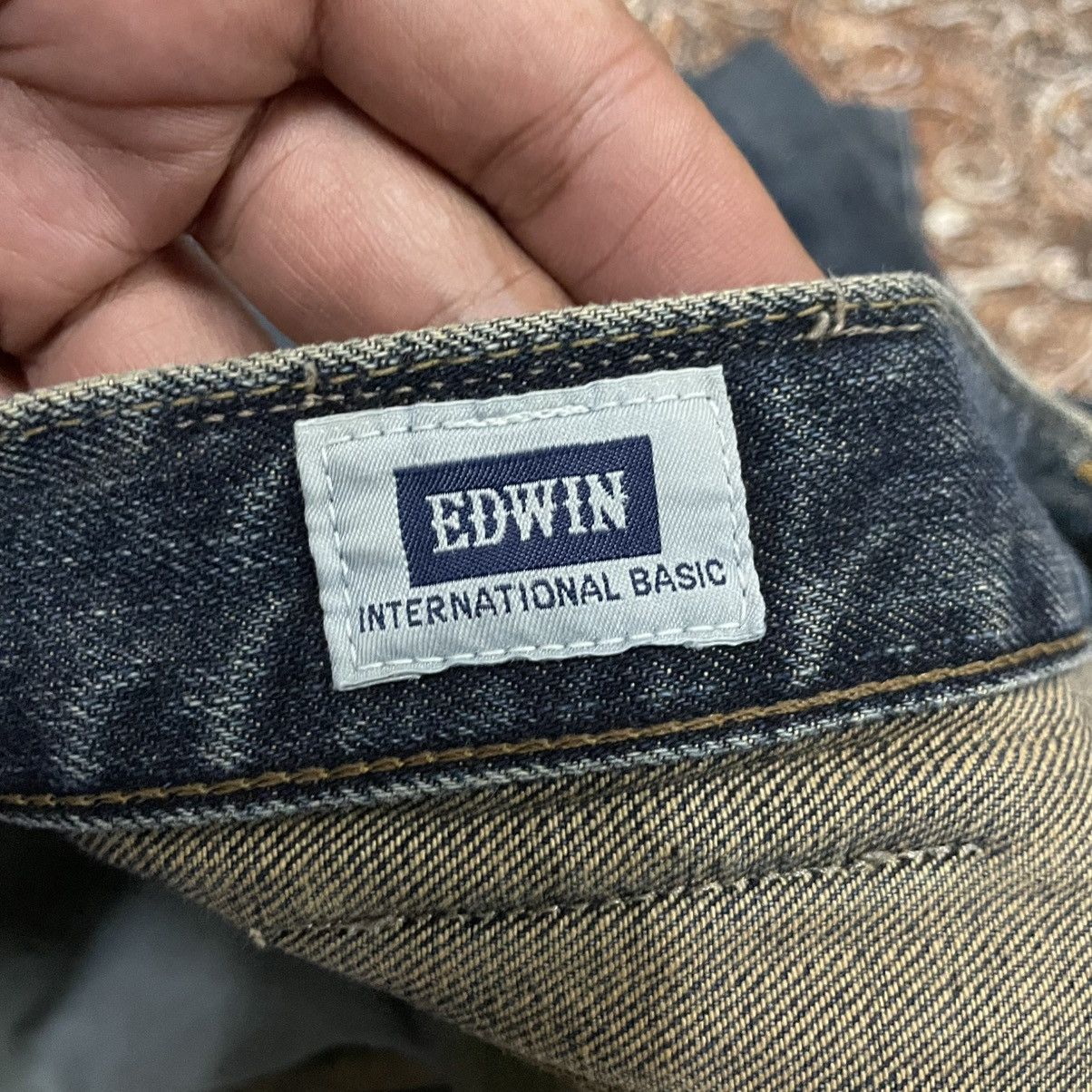 Edwin 🔥Vintage Edwin 403 Stoned Washed Ripped Denim Jeans Size US 35 - 14 Thumbnail