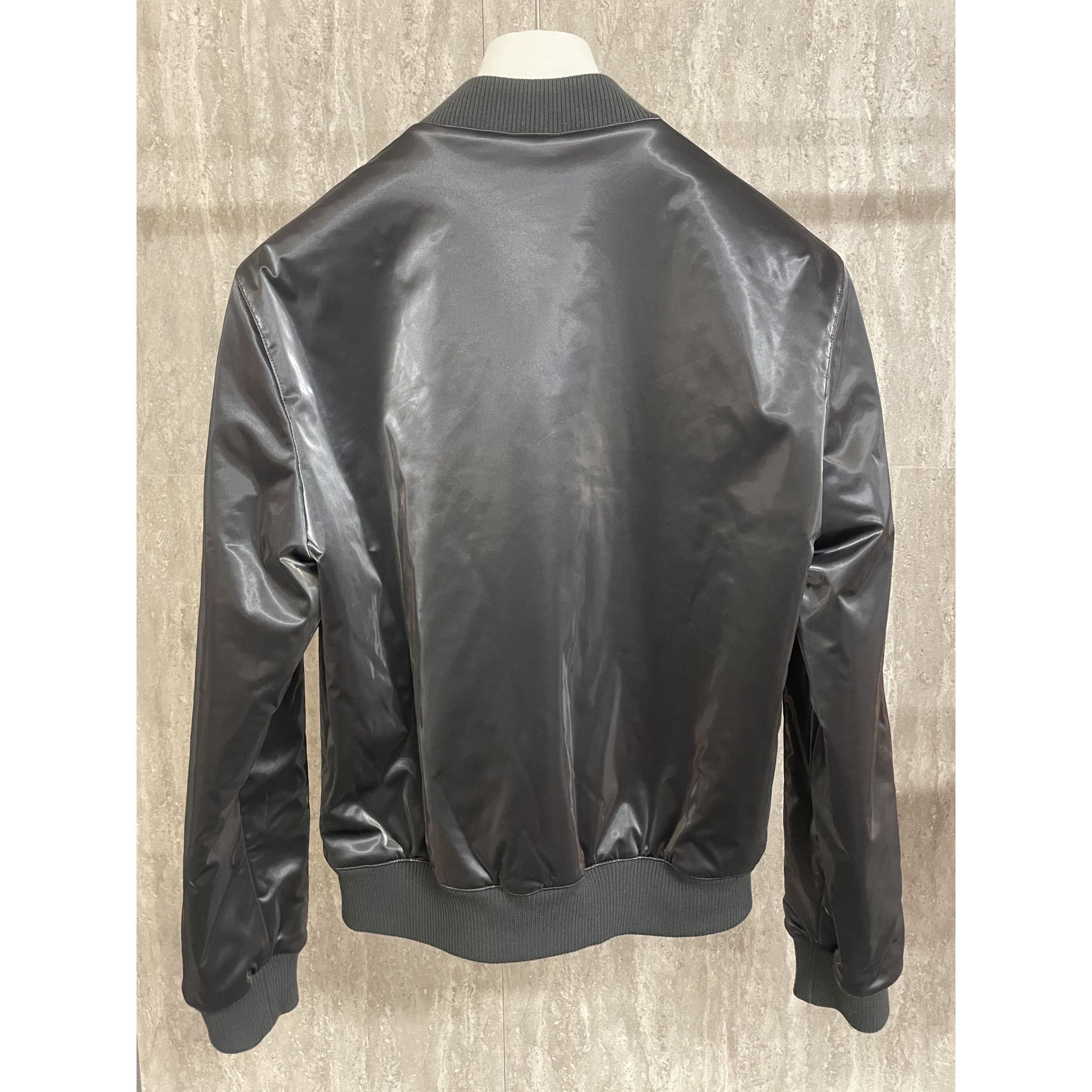 Hermes Hermes Mens Black Satin Bomber Jacket With Zippered Pockets Size US M / EU 48-50 / 2 - 2 Thumbnail