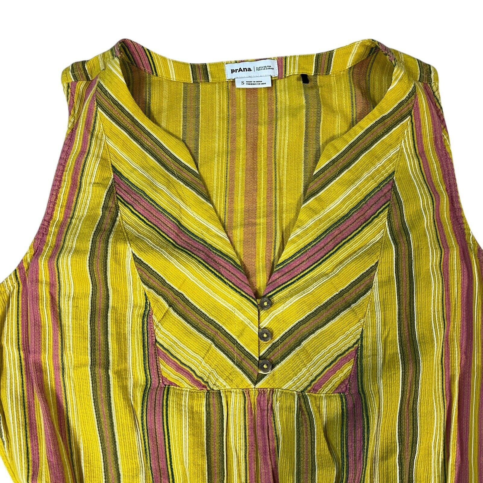 Prana Prana Maxi Dress California Dreaming Flounce Yellow Size Sm Size S / US 4 / IT 40 - 6 Thumbnail