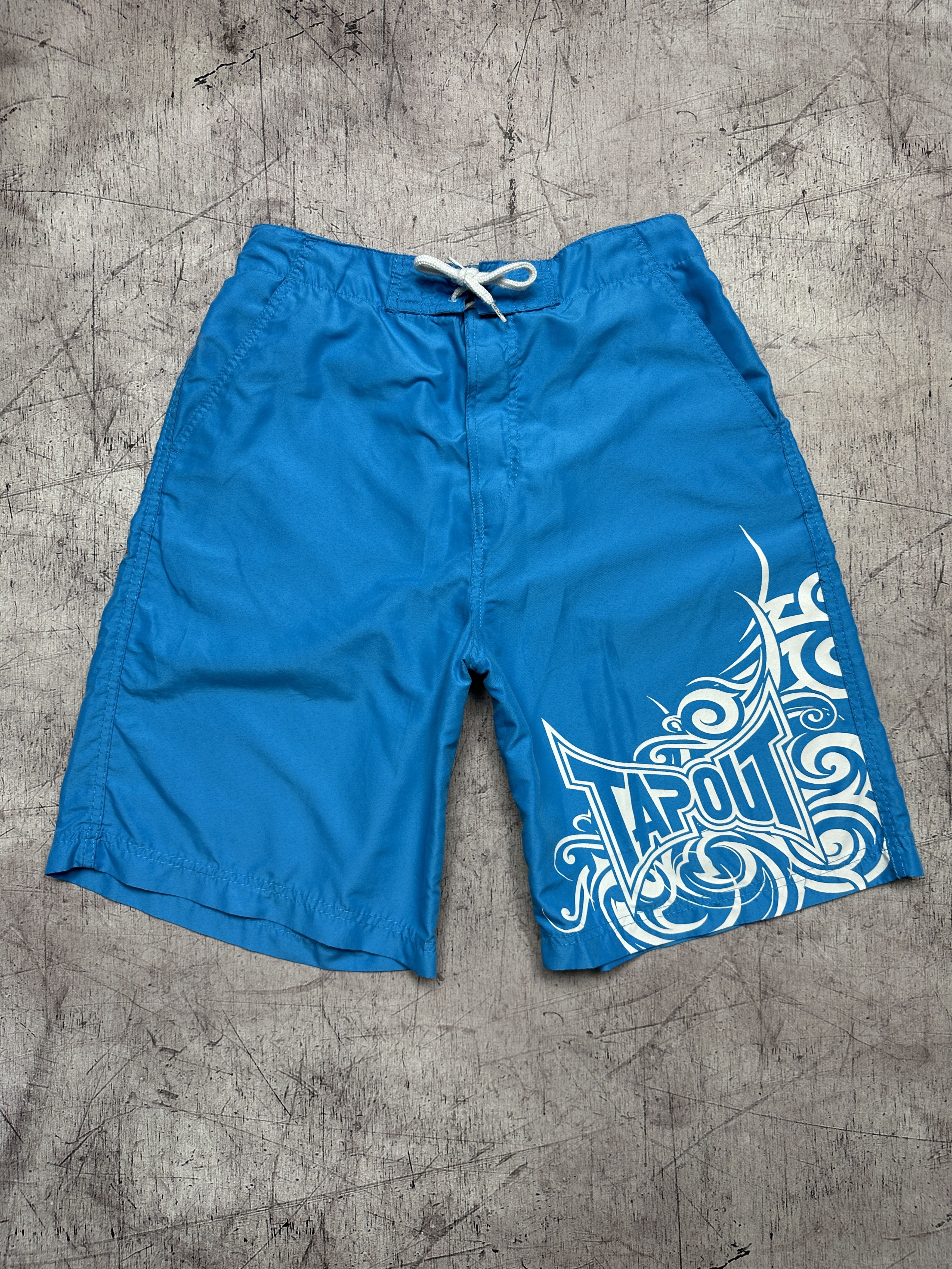 Vintage Tapout Vintage Mens Big Logo Shorts Size US 30 / EU 46 - 1 Thumbnail