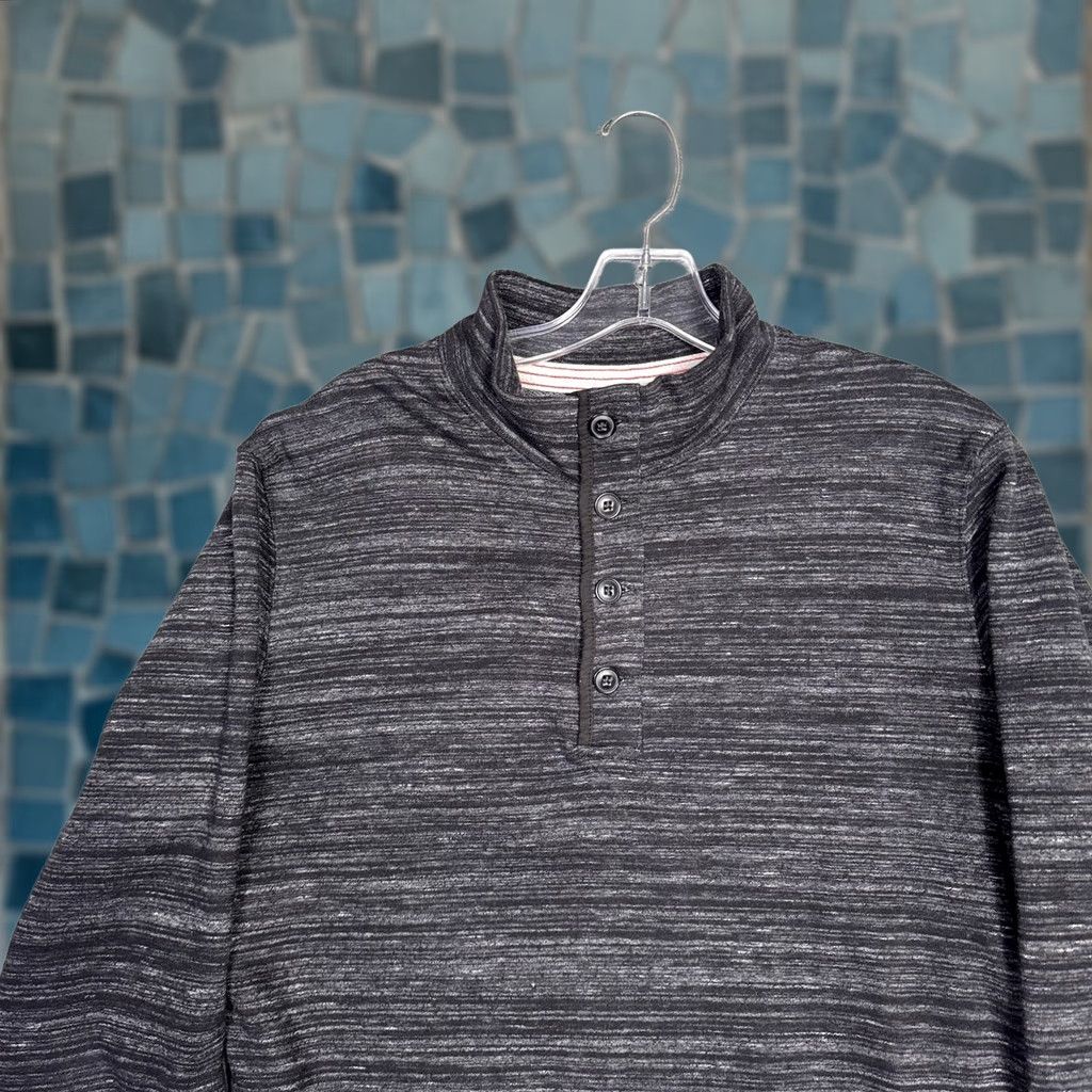 Relwen Relwen Sweater Mens M Rib Mock Henley Terry Knit Pullover Jumper Huckberry Shirt? Size US M / EU 48-50 / 2 - 1 Thumbnail