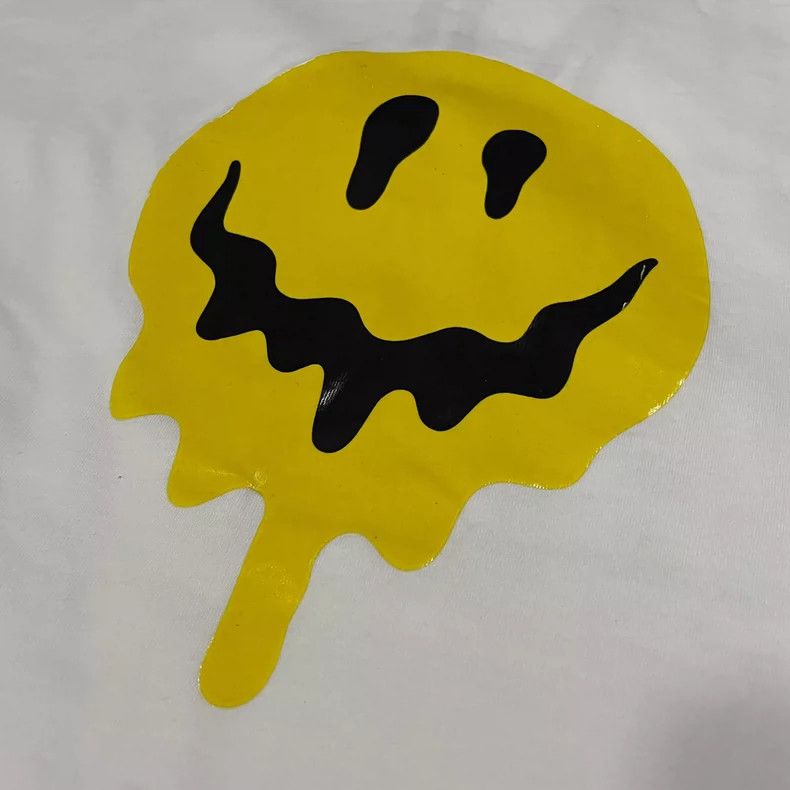 Balenciaga Balenciaga SS21 Drip Peace Large Fit melts smiley face pri Size US XS / EU 42 / 0 - 3 Thumbnail