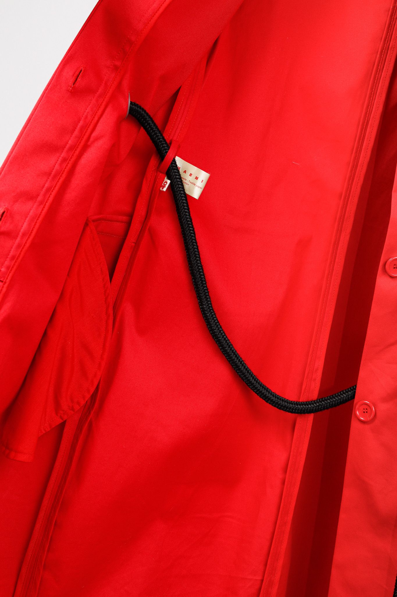 Marni Marni SS/07 Runway Red Stretch-Cotton Waist-Tie Dress Size S / US 4 / IT 40 - 10 Thumbnail