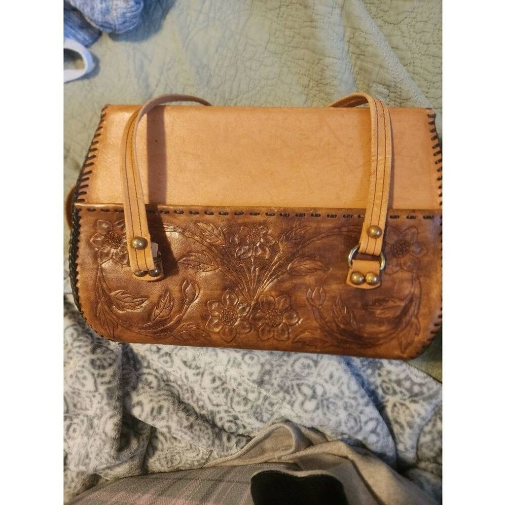 Other Vintage tooled Leather Hand Bag Size ONE SIZE - 6 Thumbnail