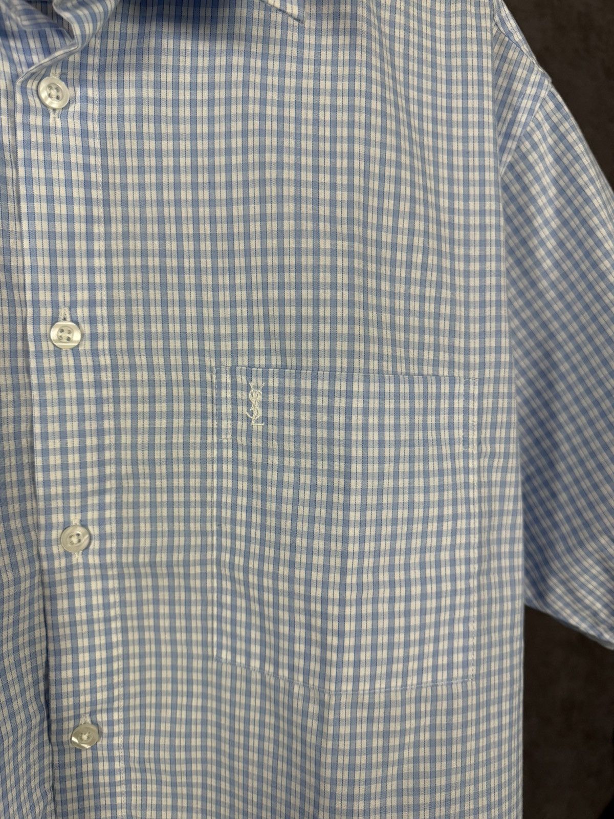Yves Saint Laurent YSL Yves Saint Laurent vintage luxury designer shirt Size US L / EU 52-54 / 3 - 3 Thumbnail