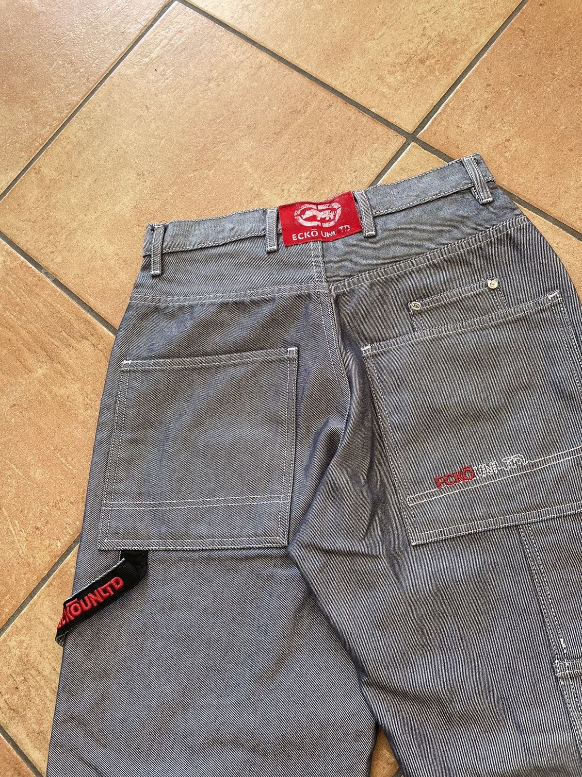 Ecko Unltd. × JNCO × Southpole Vintage Ecko Big Pocket Wide Leg Baggy Pants Size US 30 / EU 46 - 5 Thumbnail