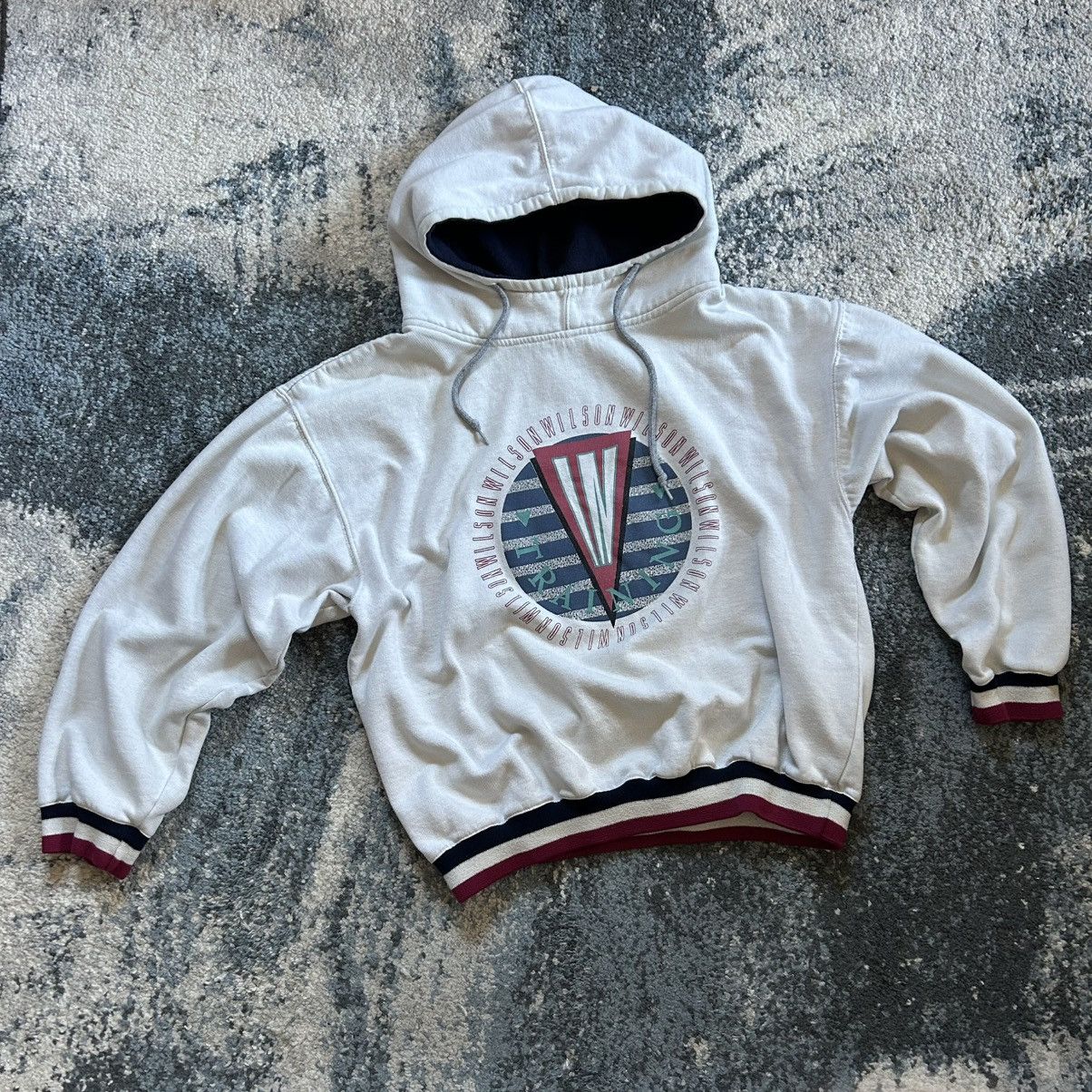 Wilson 90s WiLSON iN TRAiNiNG WiDE BOXY CROP FUNNEL NECK SWEATSHiRT Size M / US 6-8 / IT 42-44 - 10 Thumbnail