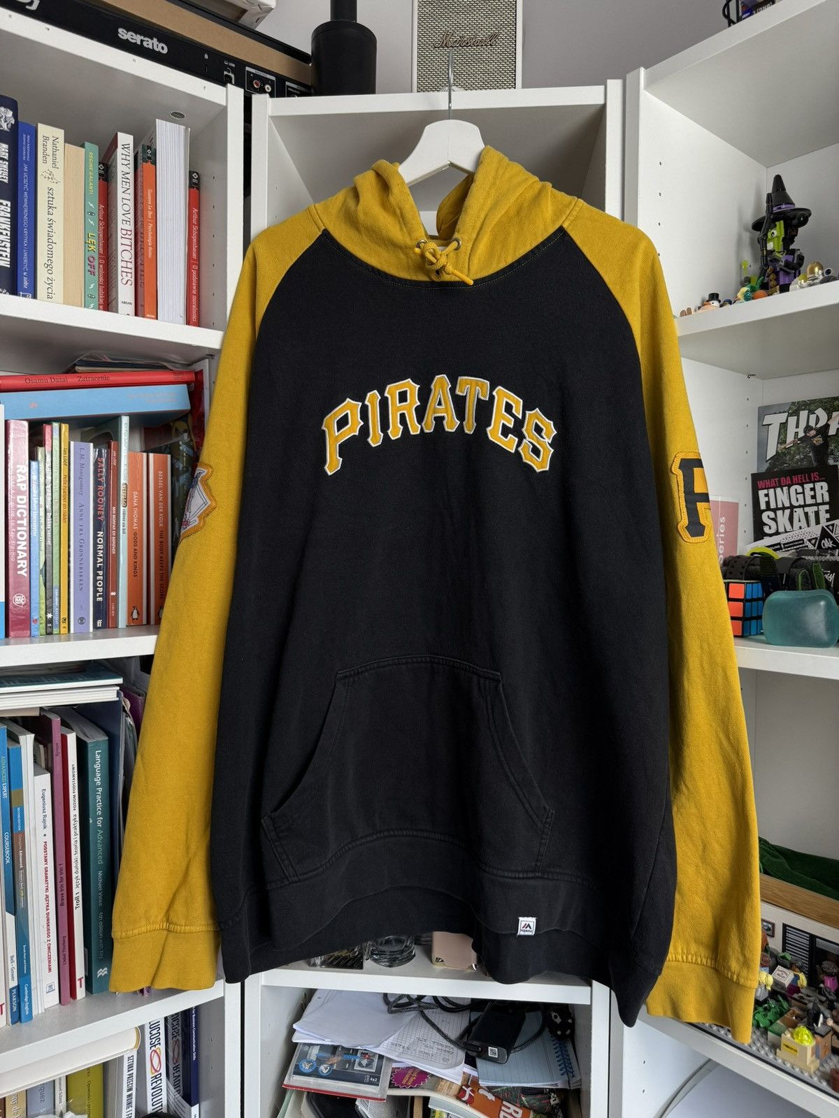 MLB × Majestic × Vintage VIntage 90s Pittsburgh pirates Majestic baggy hoodie MLB usa Size US XXL / EU 58 / 5 - 1 Thumbnail