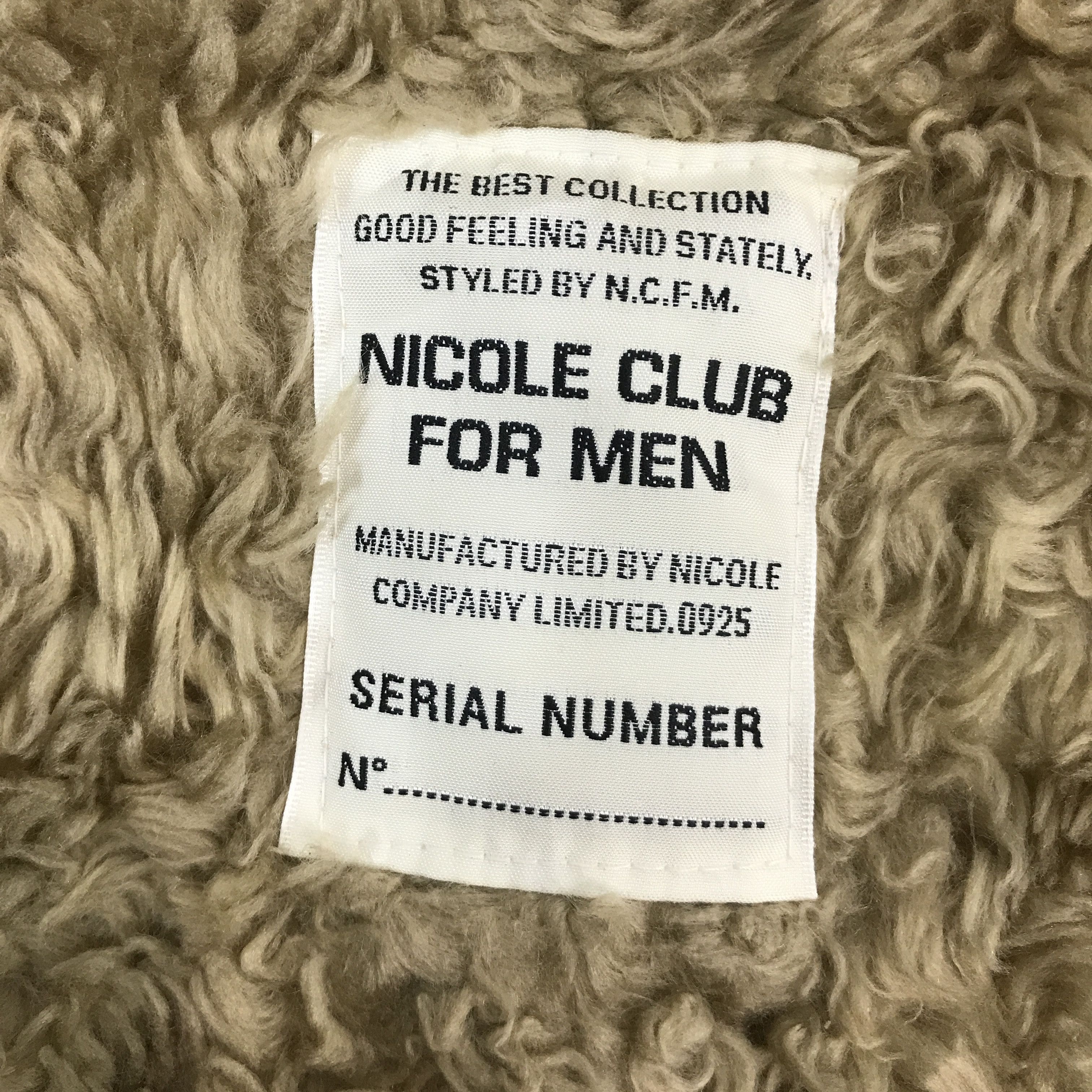 Japanese Brand × Nicole Club Japan style nicole club for men Sherpa fur jacket Size US M / EU 48-50 / 2 - 10 Thumbnail