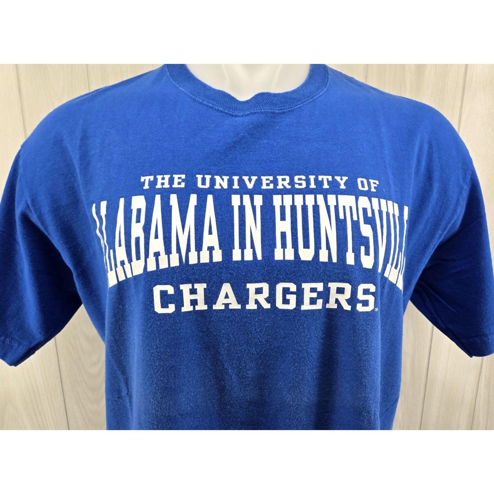 Jerzees UAH Chargers T Shirt BLUE LARGE Jerzees University Huntsville USA Size US L / EU 52-54 / 3 - 3 Thumbnail