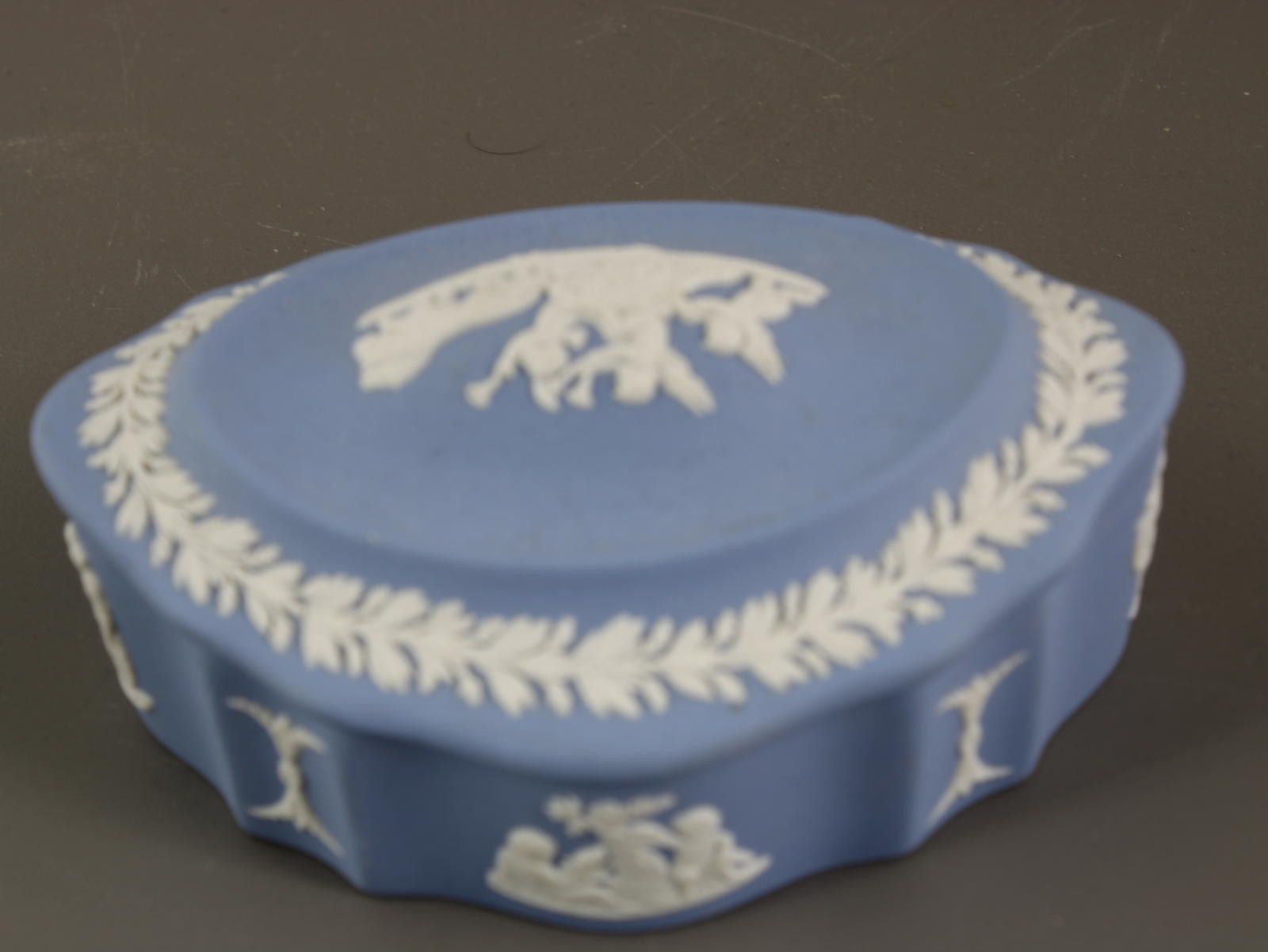 Other Vintage Wedgwood Jasper Ware Blue White Ceramic Trinket Box Size ONE SIZE - 2 Thumbnail