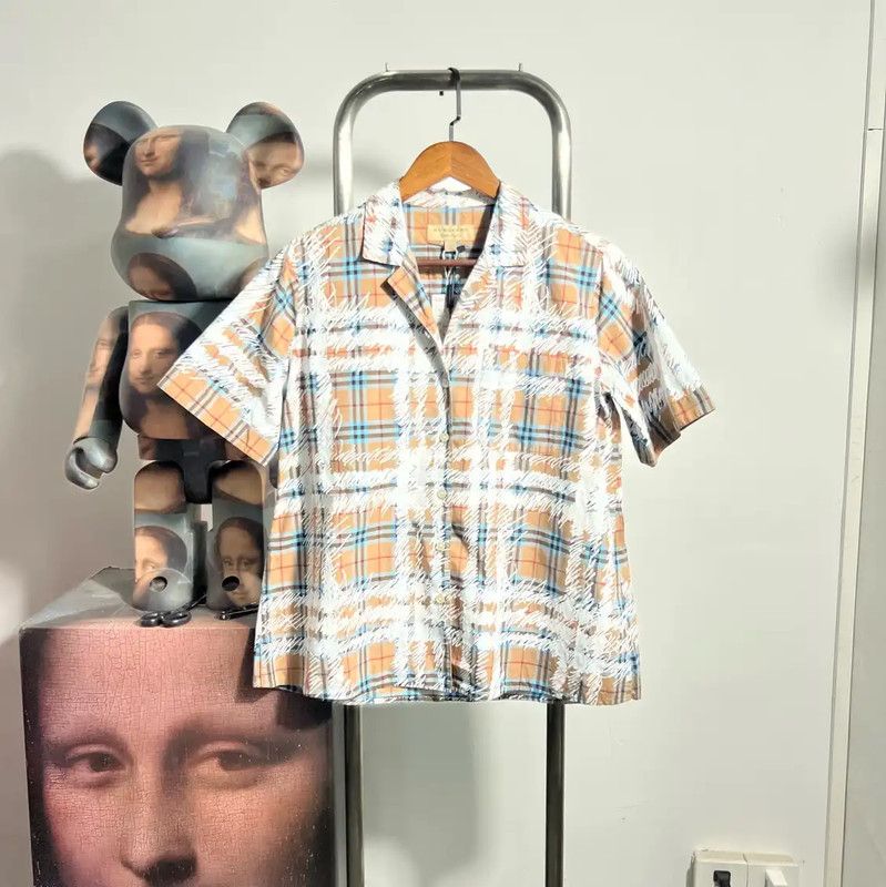 Burberry Burberry Men's Short Sleeve Plaid Shirt Size US M / EU 48-50 / 2 - 1 Thumbnail