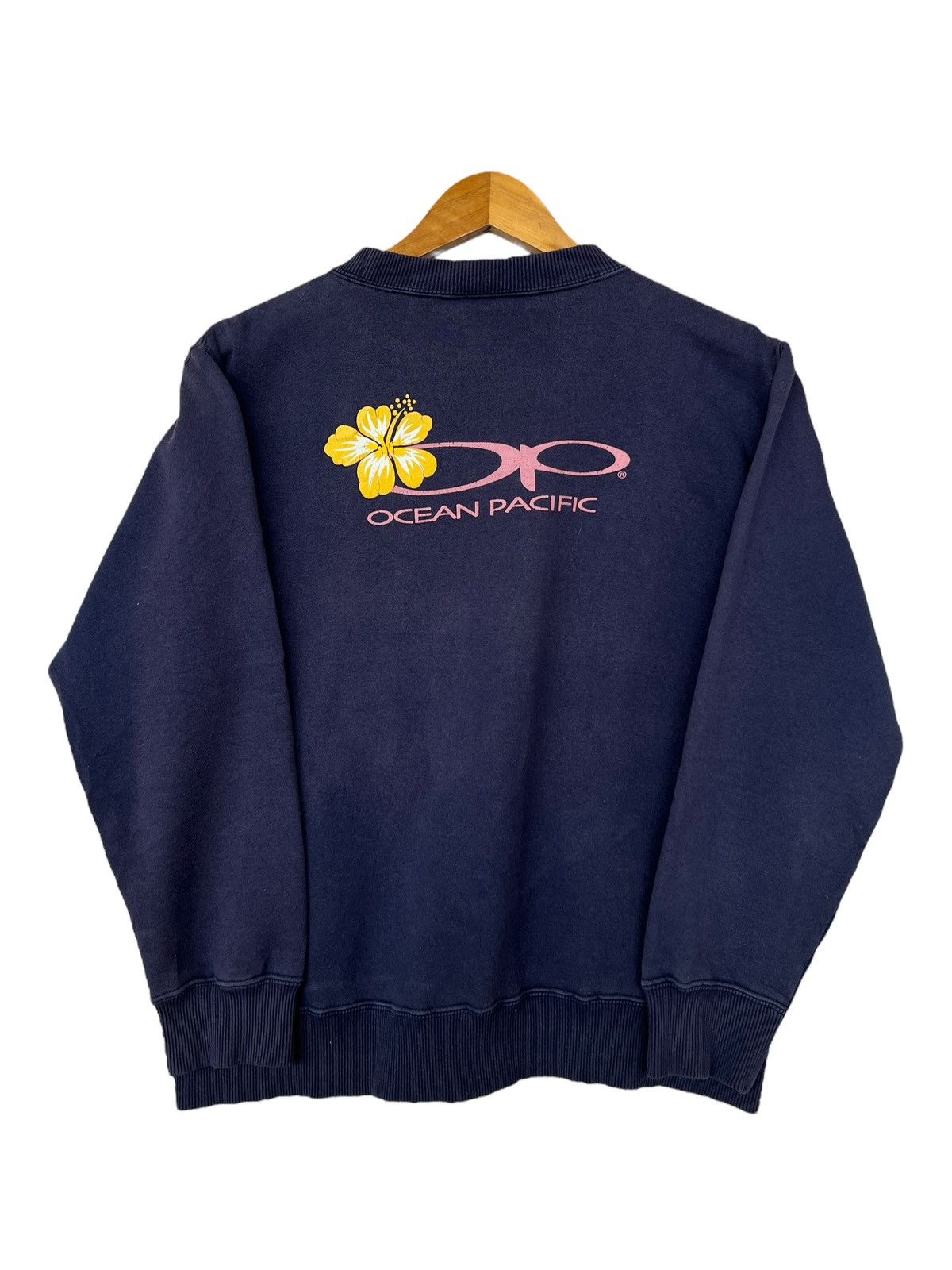 Ocean Pacific × Vintage Vintage Ocean Pacific Floral Surfing Sunfaded Sweatshirt Size S / US 4 / IT 40 - 3 Thumbnail