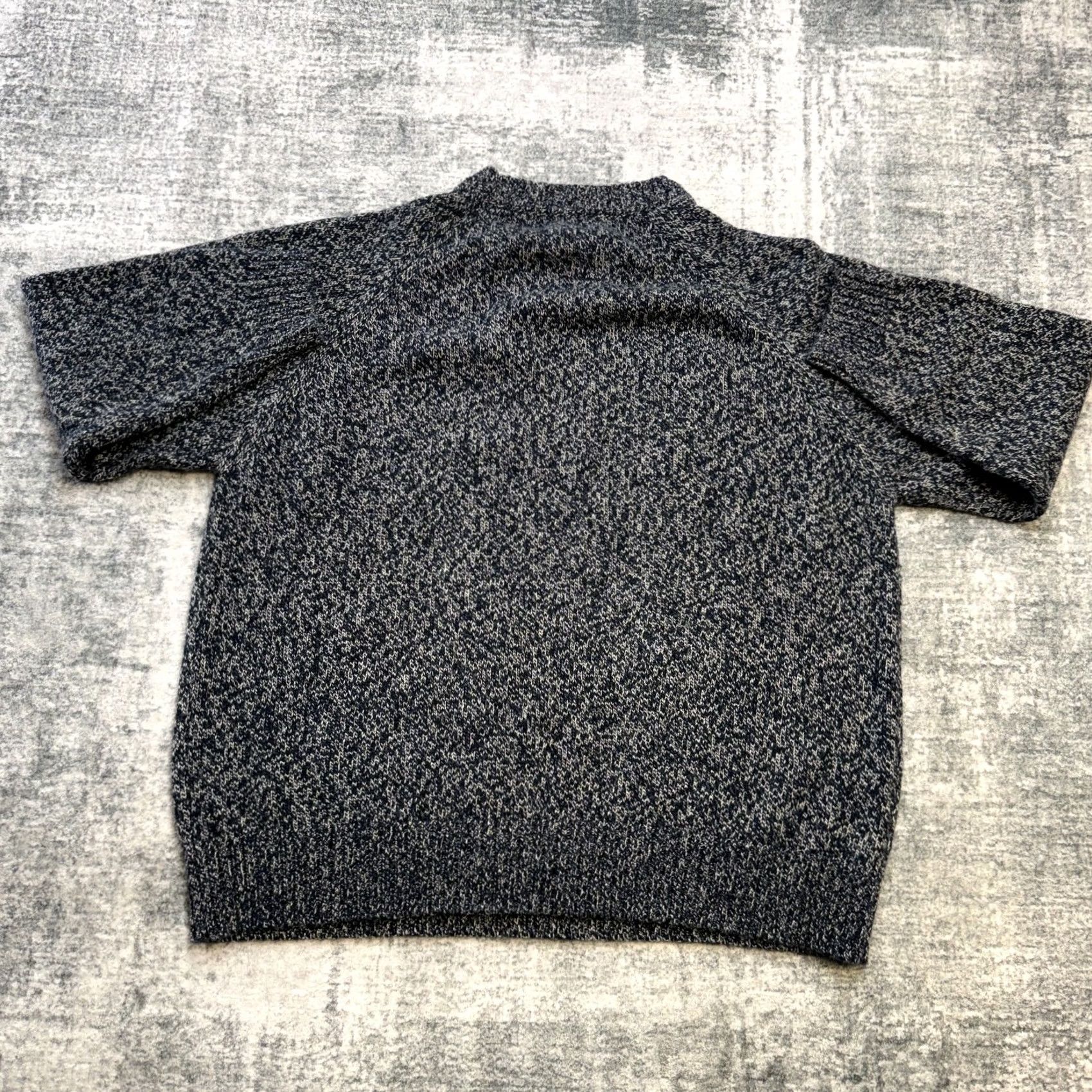 Vintage The Vermont Country Store Sweater Womens 1X Navy Blue Marled Wool Blend Crewneck Pullover Knit Winter New England Size XL / US 12-14 / IT 48-50 - 4 Thumbnail