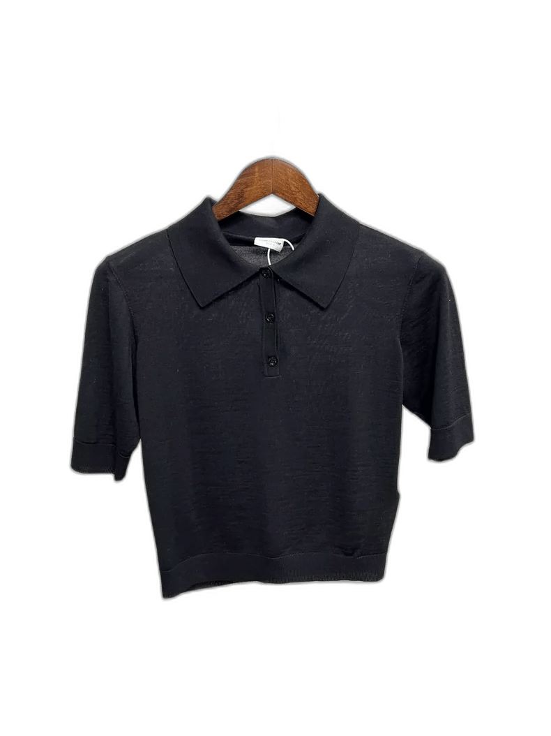 Saint Laurent Paris Saint Laurent Wool Polo Short Sleeve Top Size L / US 10 / IT 46 - 1 Thumbnail
